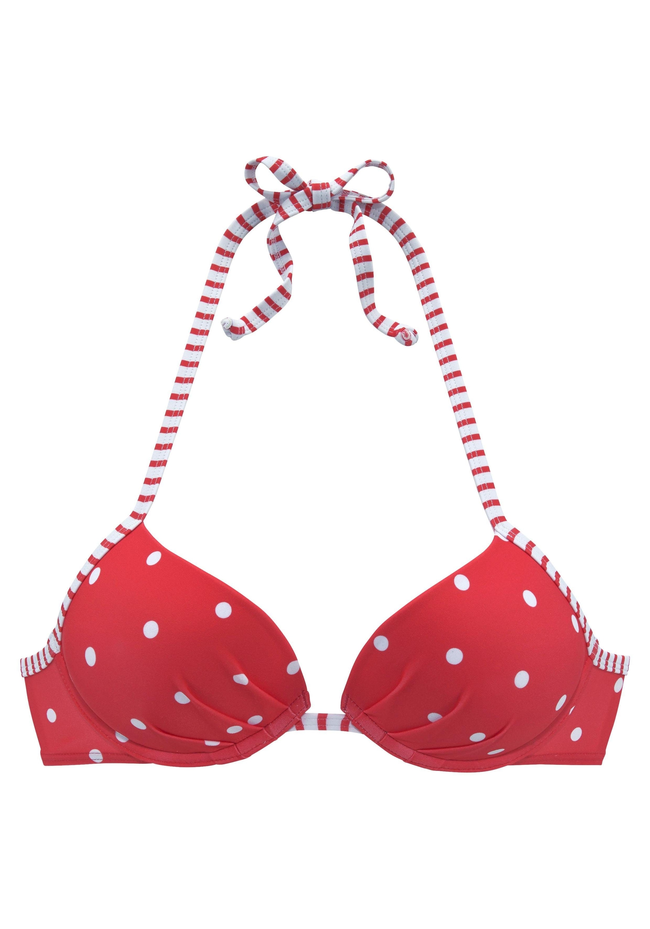 2. Bild von s.Oliver Push-Up-Bikini-Top »Audrey«, mit Punkten und Streifen