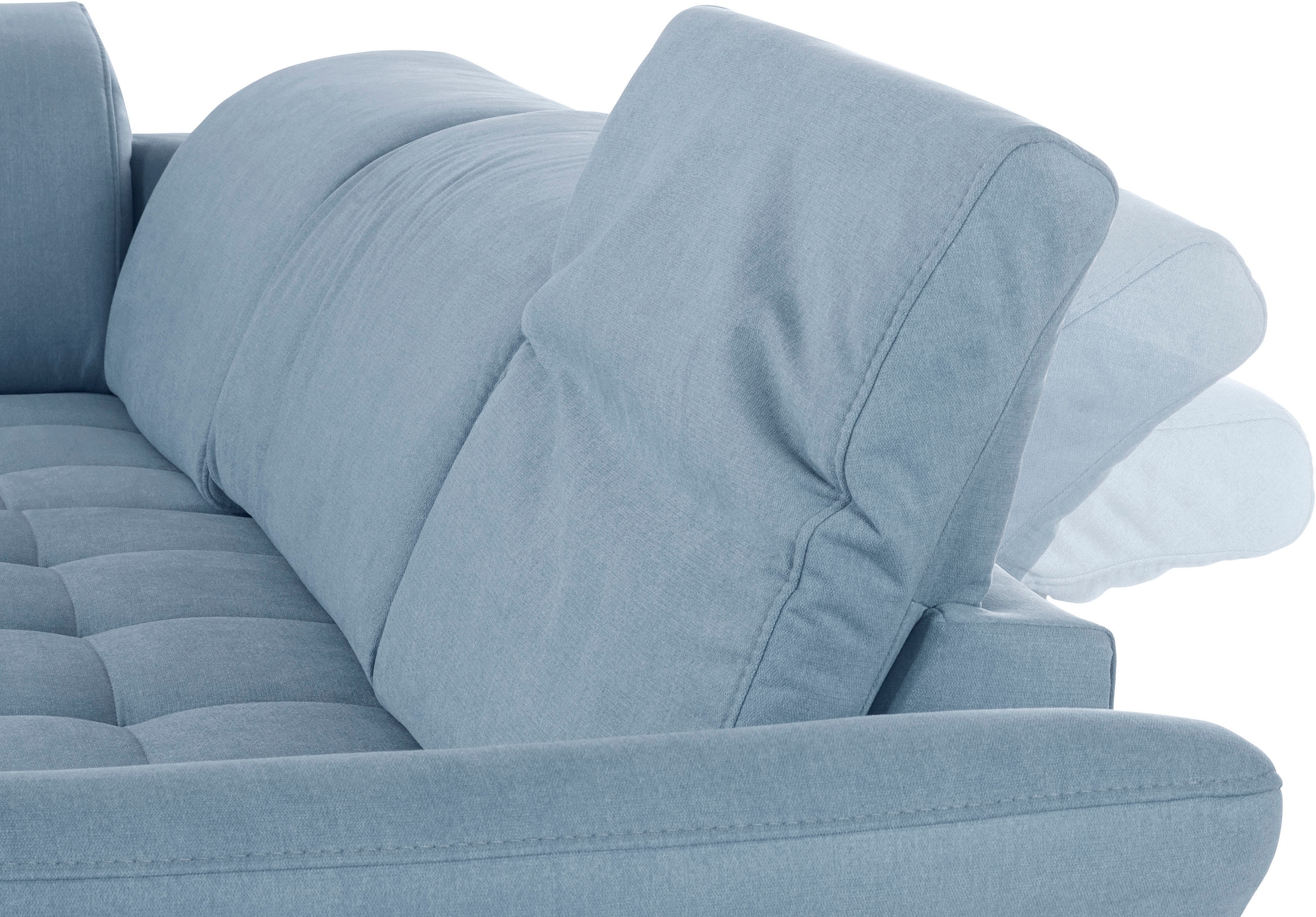 INOSIGN Ecksofa »Fresh L-Form«, Federkern, wahlweise Kopfteilverstellung und motorischer Vorziehsitz