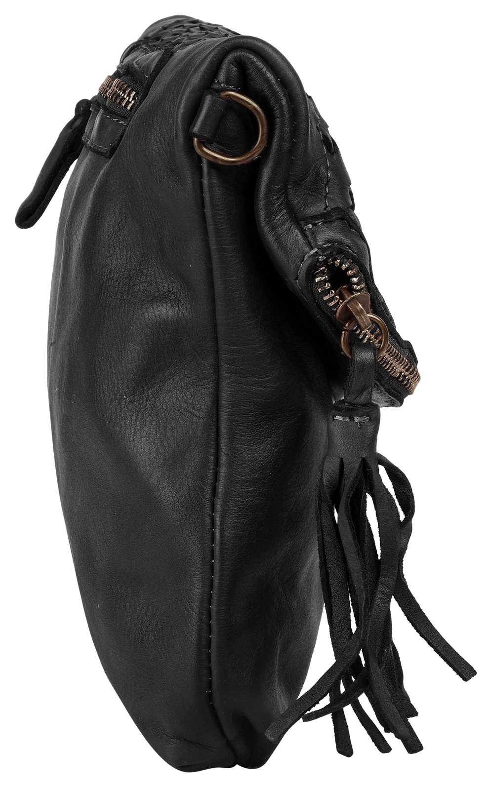 Samantha Look Umhängetasche echt Leder, Made in Italy