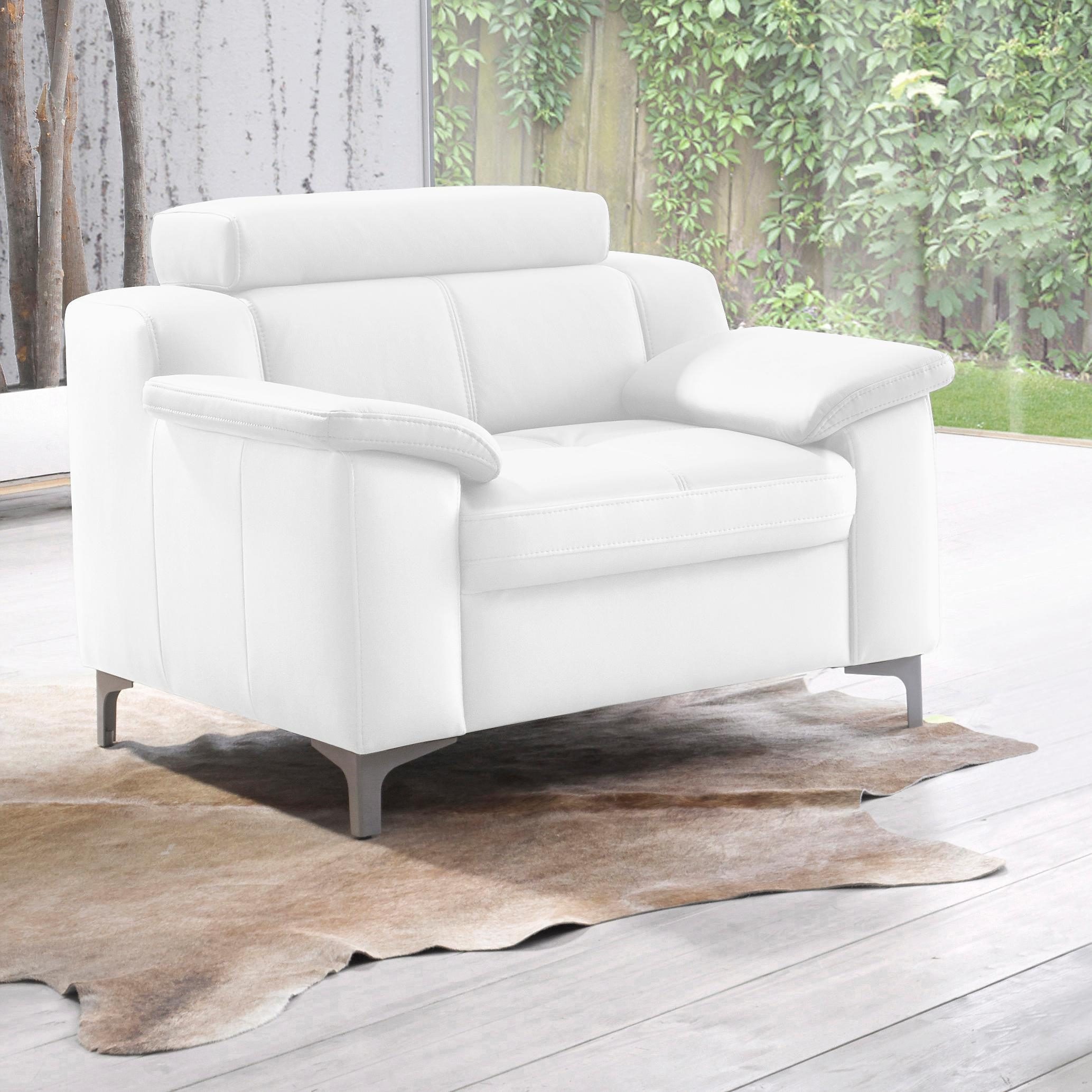 exxpo - sofa fashion Sessel "Elio, Loungesessel, aufwendige Detailverarbeit günstig online kaufen