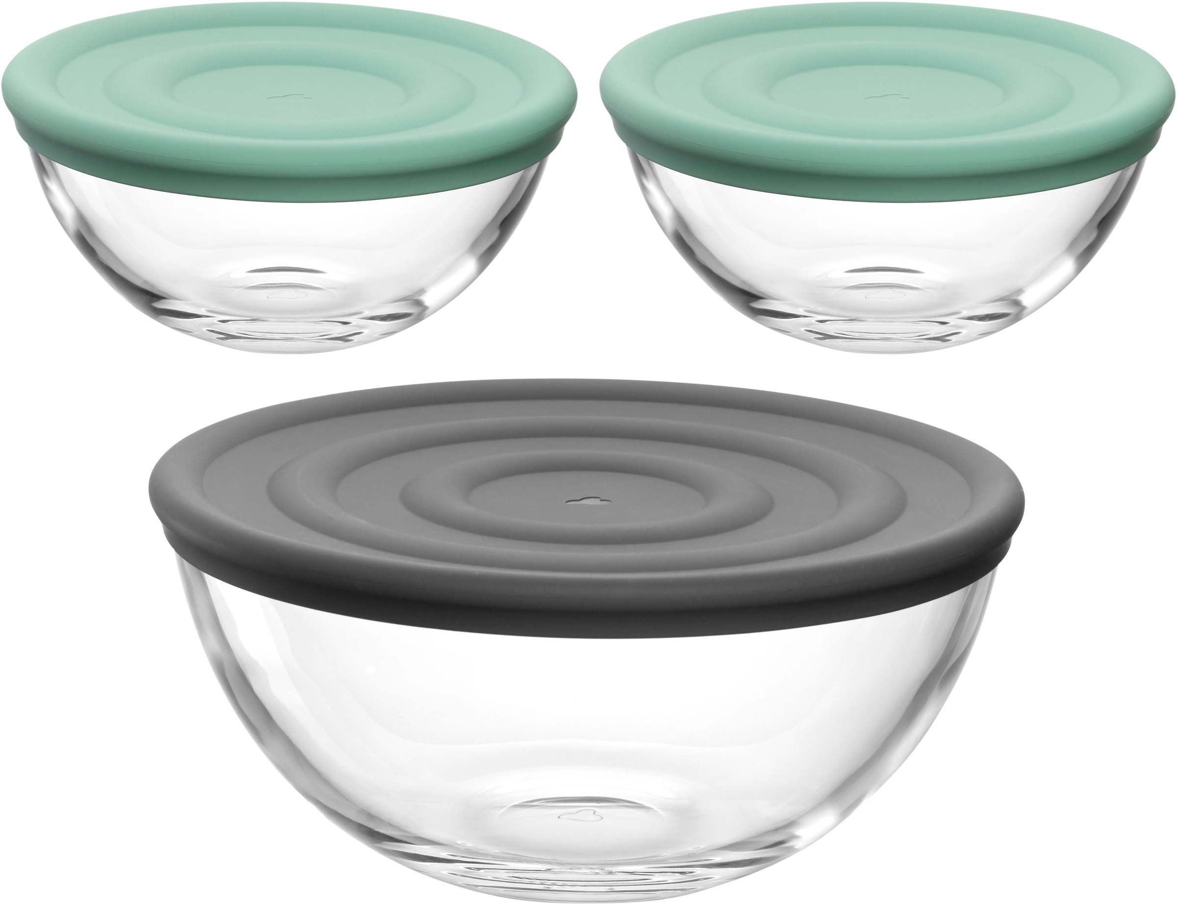 LEONARDO Schale »Schalen-Set CUCINA, 6-teilig, 3 Schüsseln mit Silikondecke günstig online kaufen