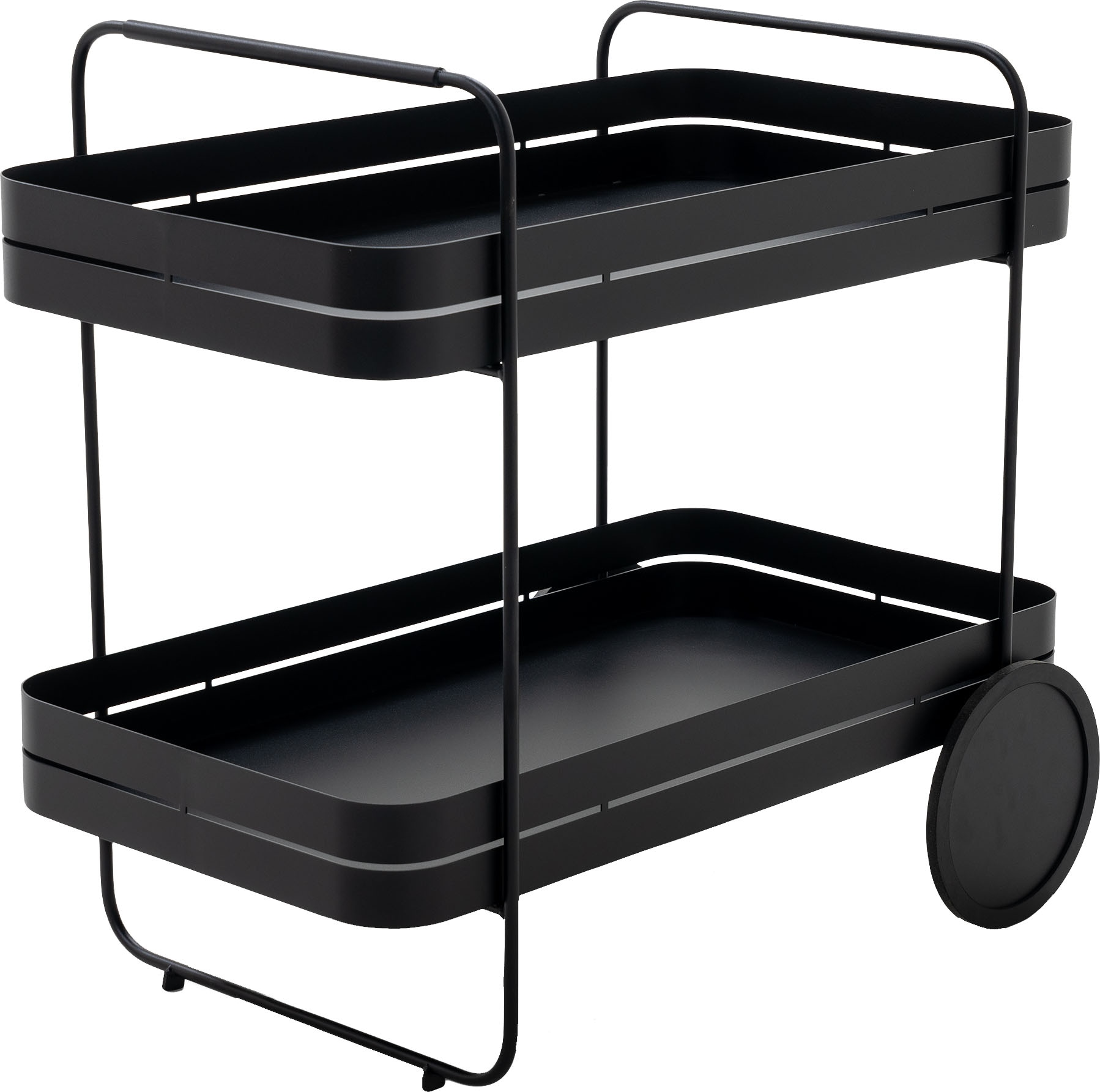 Spinder Design Servierwagen »GIN & TROLLY«, (1 St.), Servierwagen aus Stahl mit Gummirädern