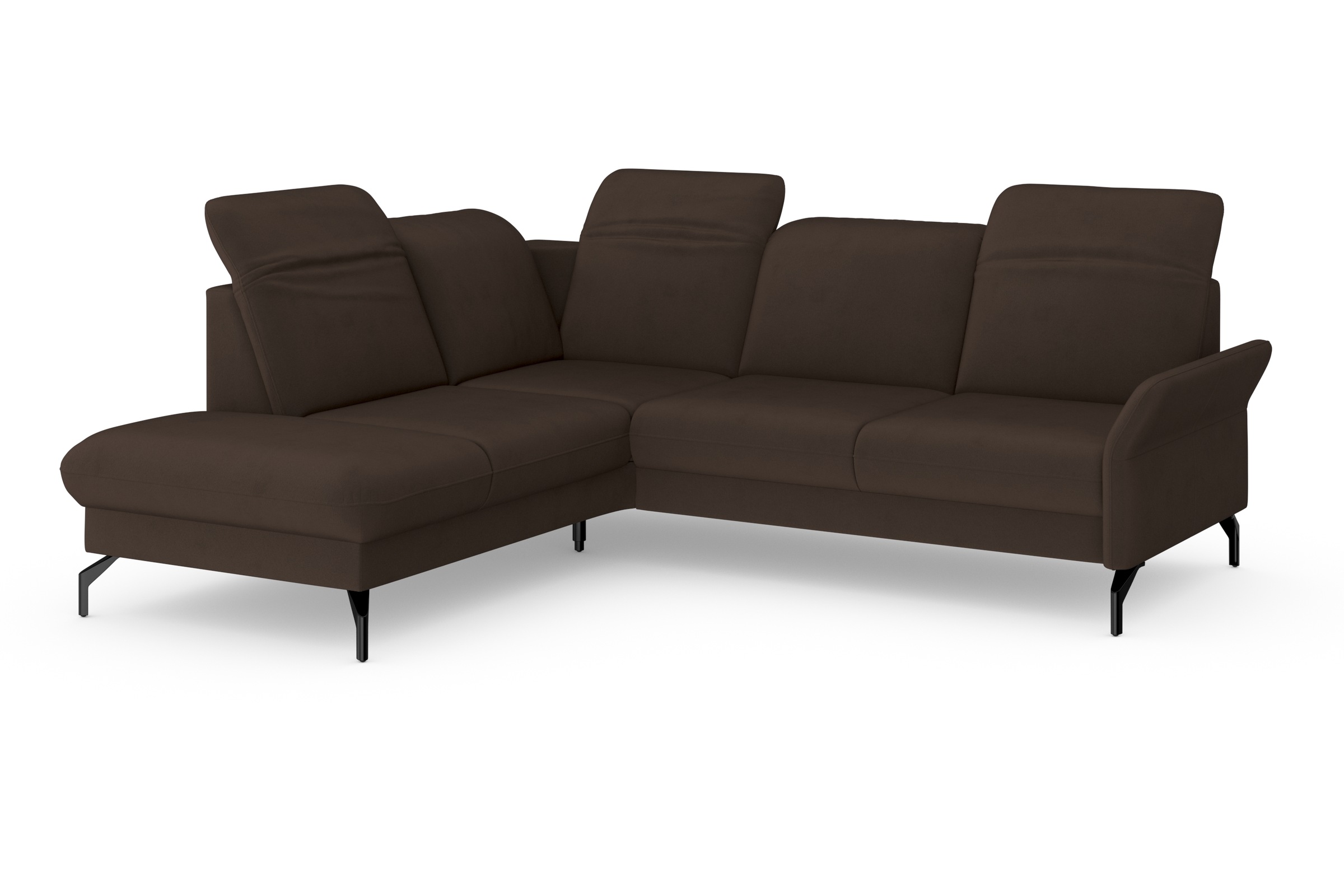 sit&more Ecksofa »Fashion L-Form«, wahlweise mit Kopfteilverstellung und Vorziehsitz, motorisch