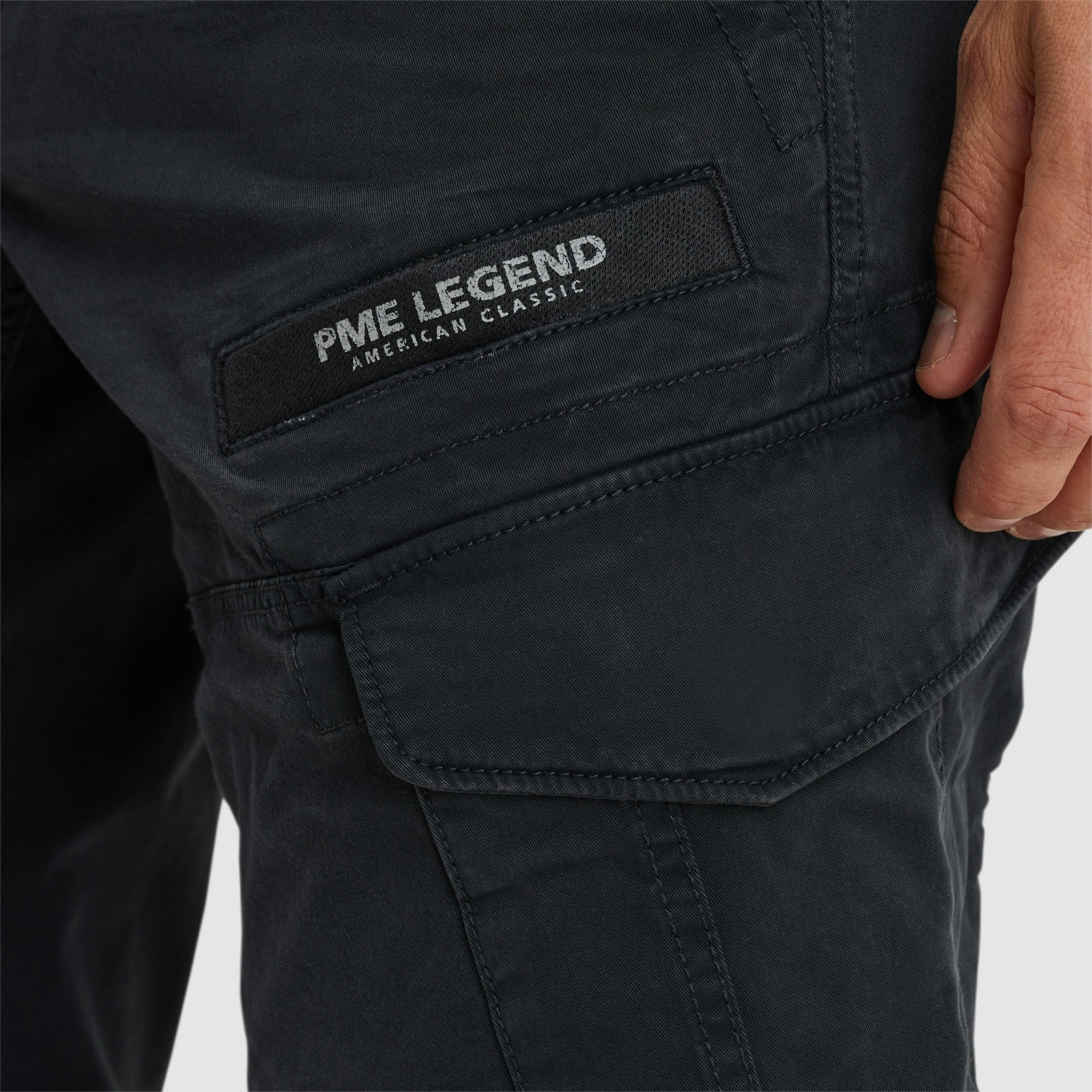 PME LEGEND Cargohose »Nordrop Stretch Twill«, mit Logo Stickerei