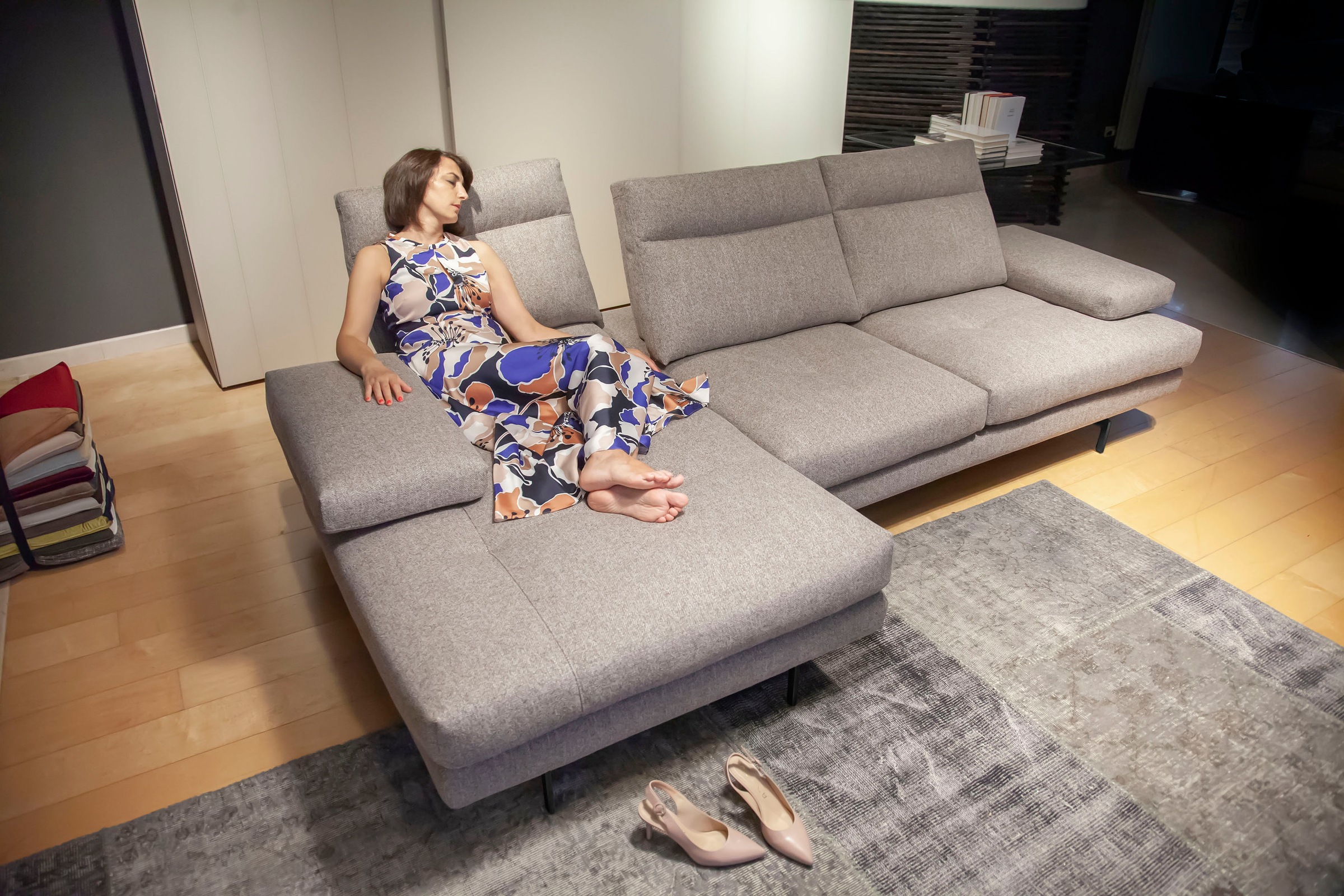 CALIA ITALIA Ecksofa »Toby Wing, L-Form, Multifunktionssofa, edel und beque günstig online kaufen