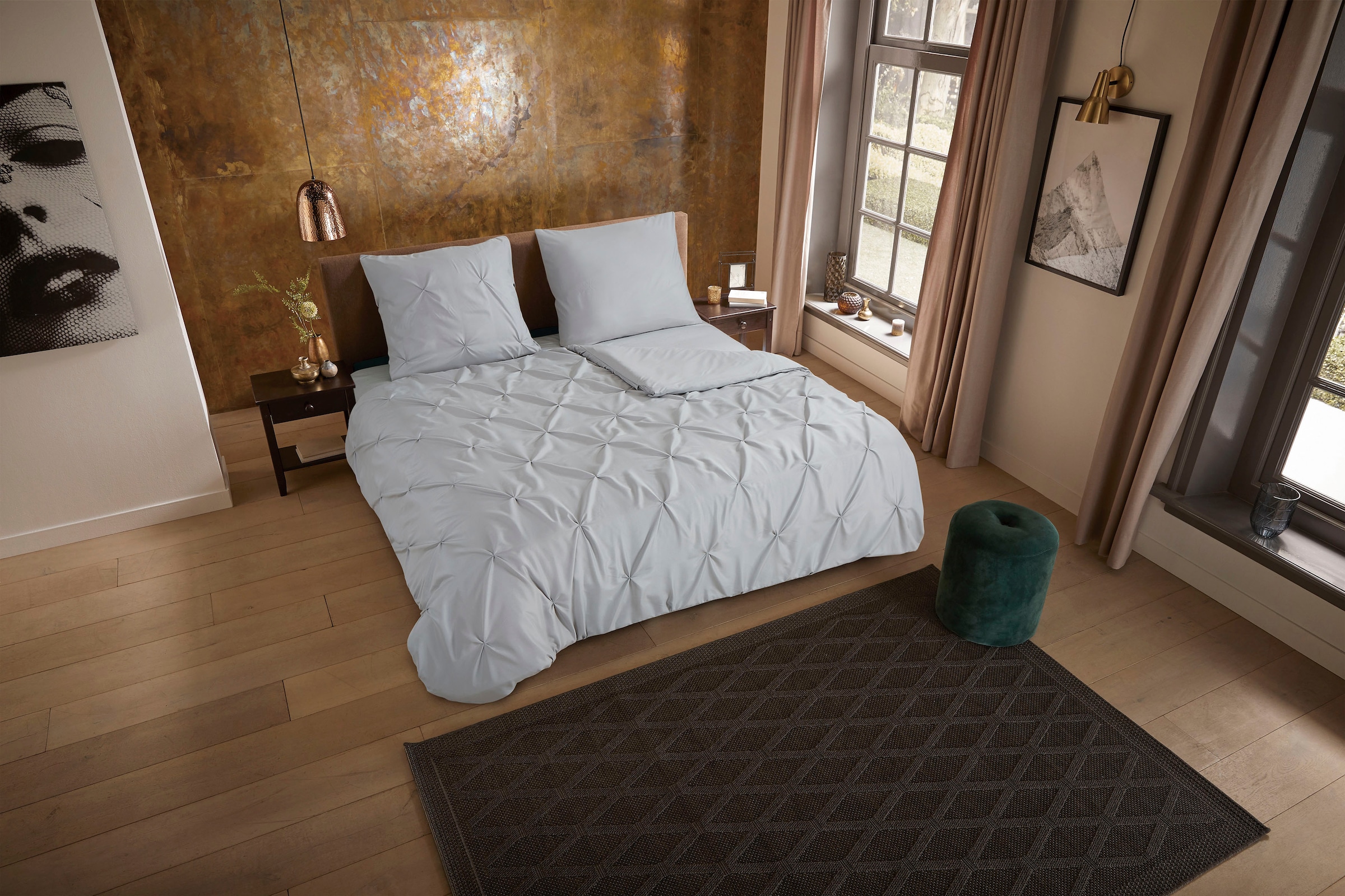 PURE luxury collection Wendebettwäsche »Elegence« 2 Stk. tlg. Mikrofaser, U günstig online kaufen