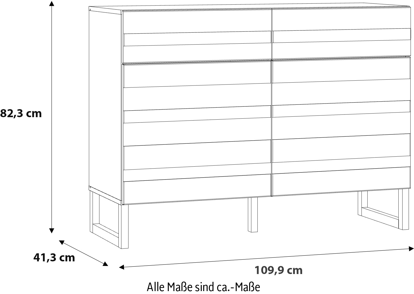 FORTE Sideboard »Bretania«
