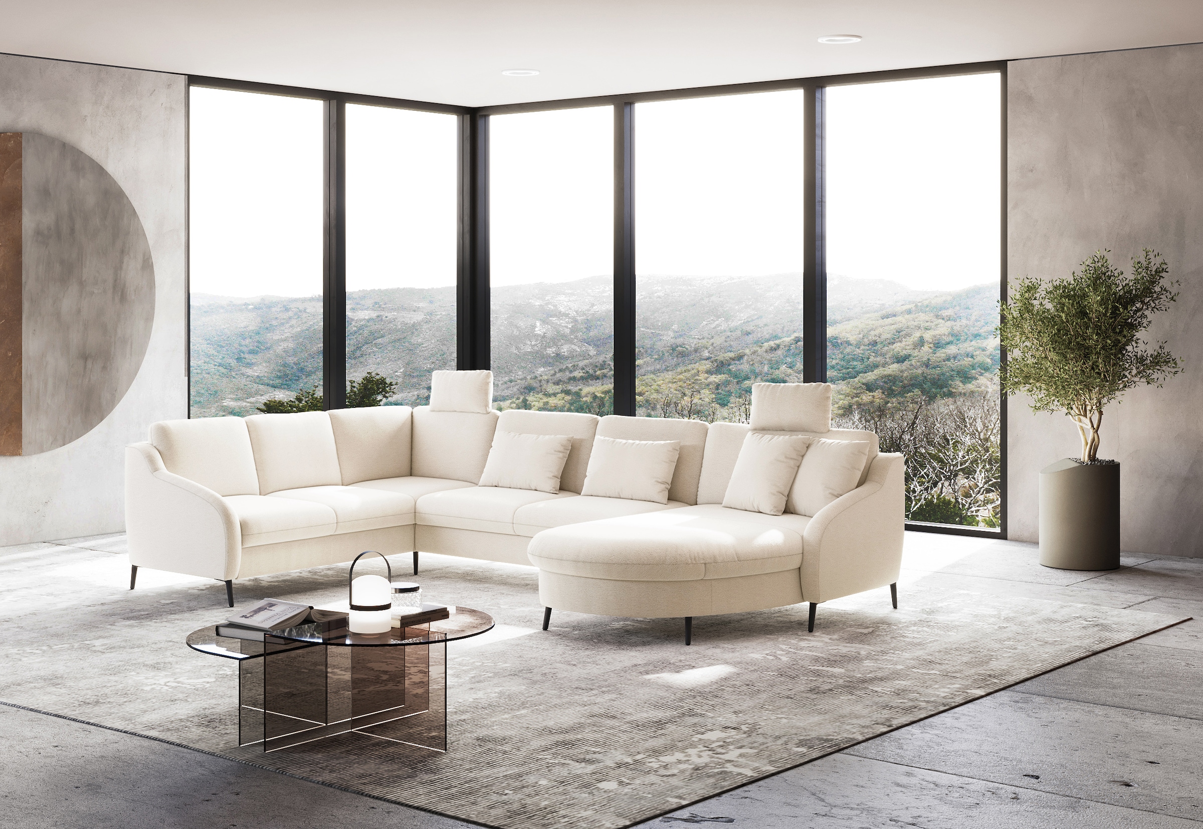sit&more Wohnlandschaft »Soul U-Form«, wahlweise mit Bettfunktion und Schubkasten
