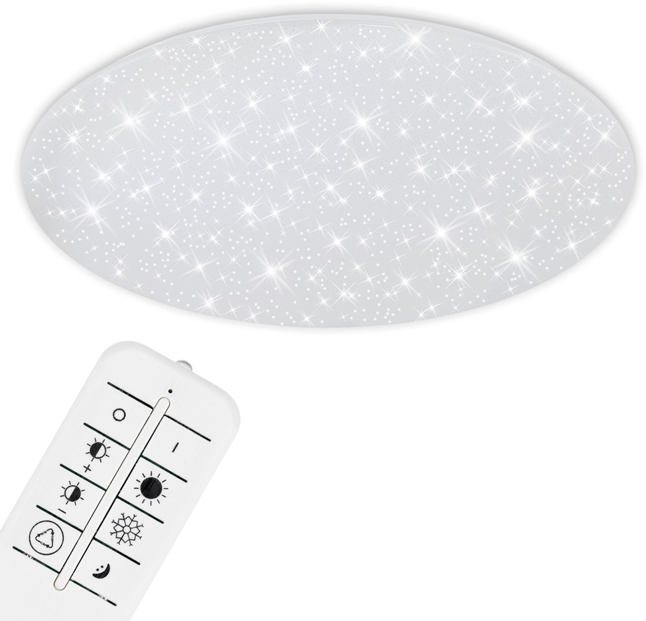 Briloner Leuchten LED-Sternenhimmel »3429016 VERB«, CCT, Sternenhimmel, dimmbar, Fernbedienung, weiß, 75 cm