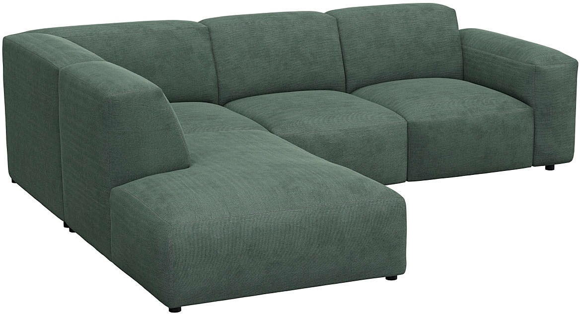 FLEXLUX Ecksofa »Lucera, super bequem durch hochwertigen Sitzaufbau mit Kaltschaum«, modern & anschmiegsam, L-Form, Designsofa