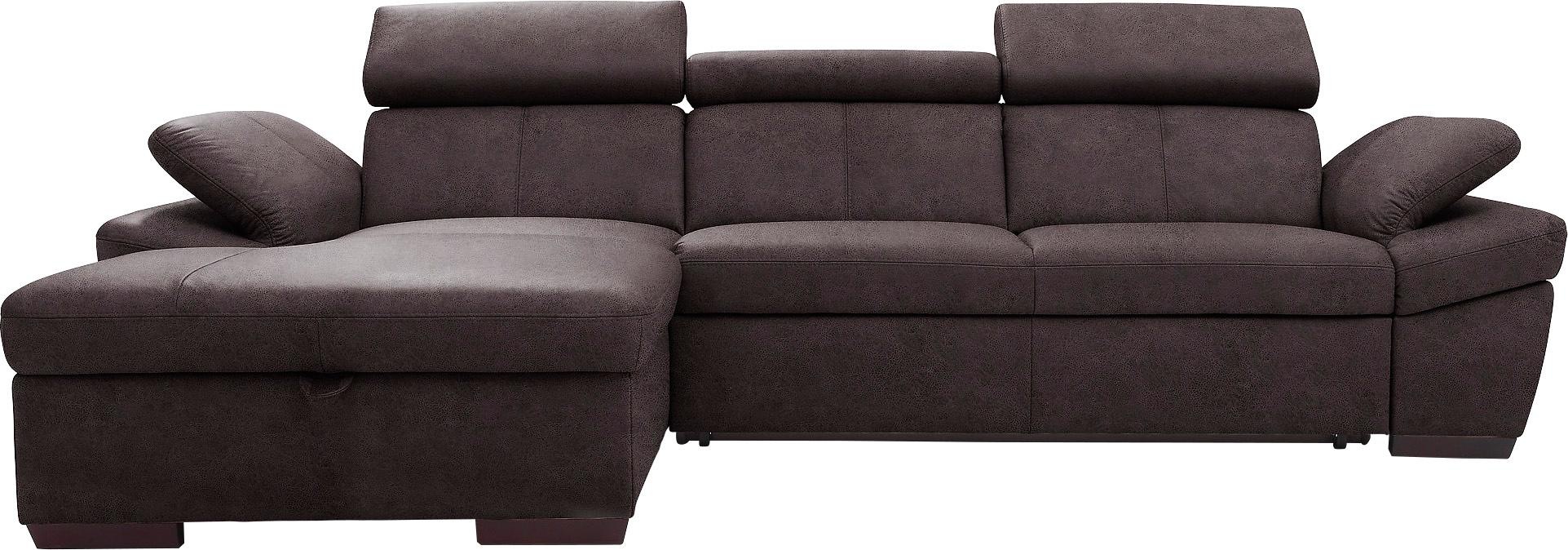 exxpo - sofa fashion Ecksofa »Salerno, Funktionssofa, Breite 280cm, hoher S günstig online kaufen
