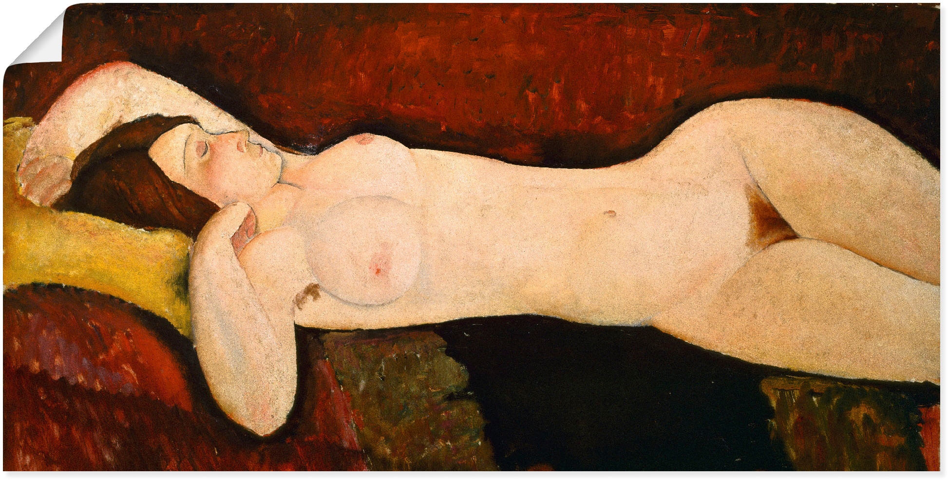 Artland Wandbild »Akt einer schlafenden Frau«, Frau, (1 St.), als Leinwandb günstig online kaufen