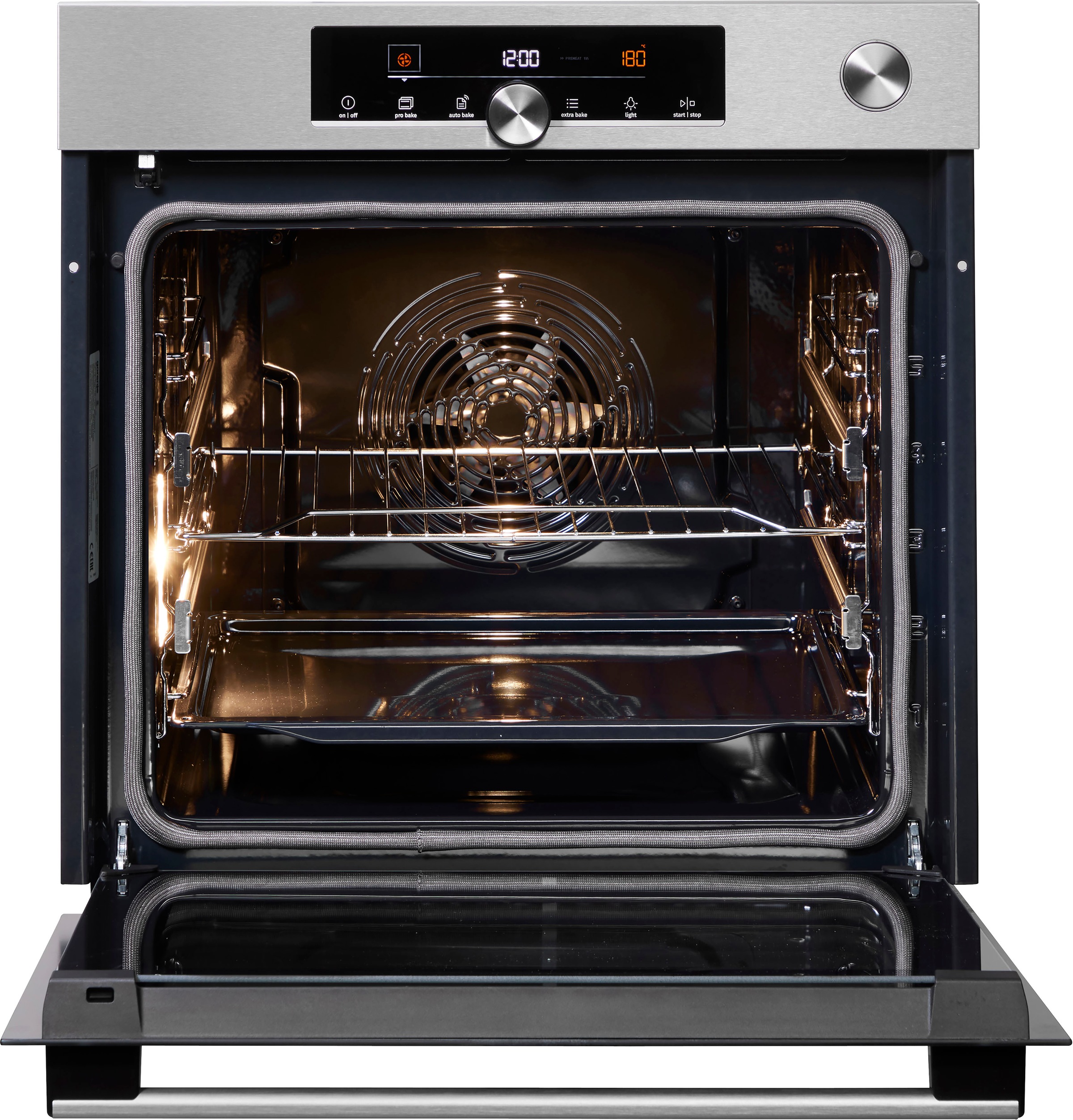 5. Bild von GORENJE Backofen »BPSA6747A08«, BPSA6747A08X, mit 2-fach-Teleskopauszug, Pyrolyse-Selbstreinigung