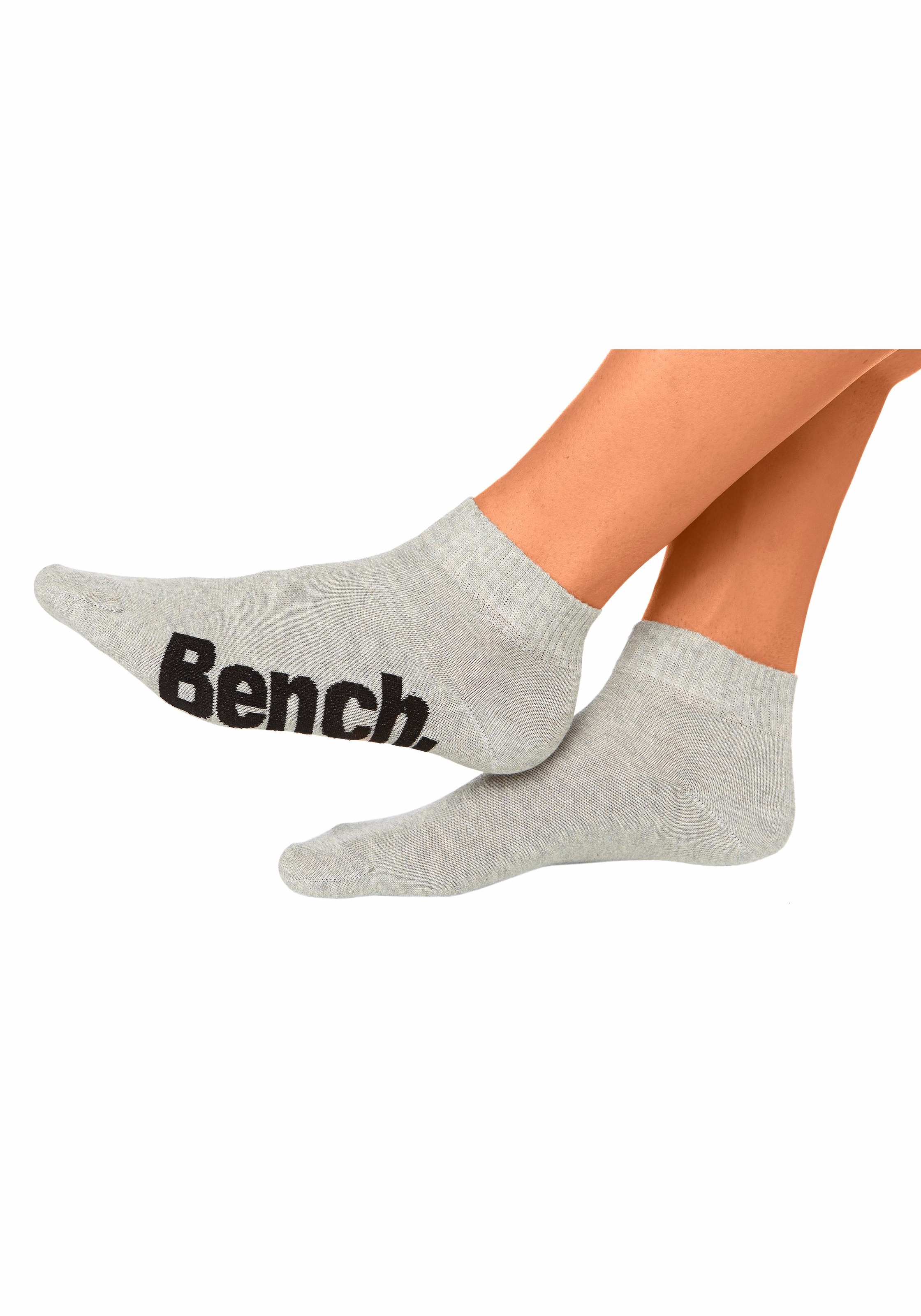 Bench. Kurzsocken, (Packung, 6 Paar), mit komfortablem Rippbündchen