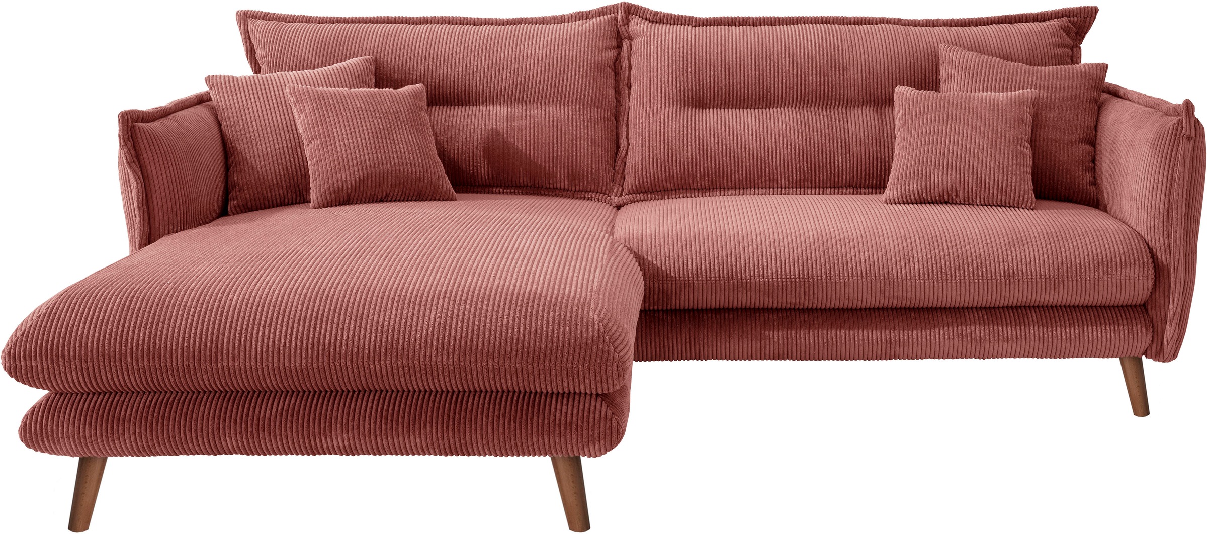 INOSIGN Ecksofa »Lazio modern und bequem, schmale Armlehnen, tolle Detailve günstig online kaufen