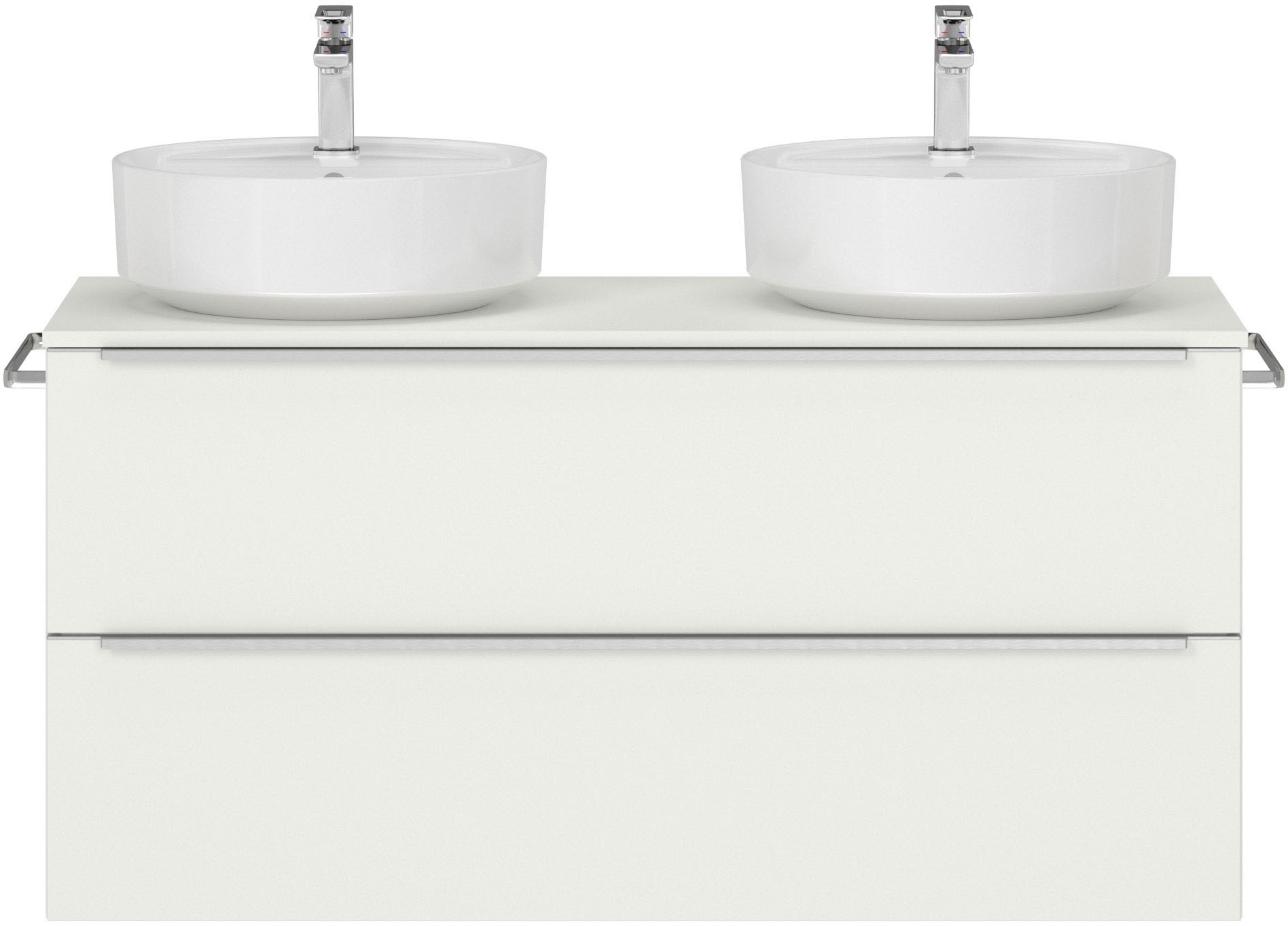 nobilia® Waschtisch-Set »Alvene«, (1 St., mit Doppelwaschplatz, vormontiert günstig online kaufen
