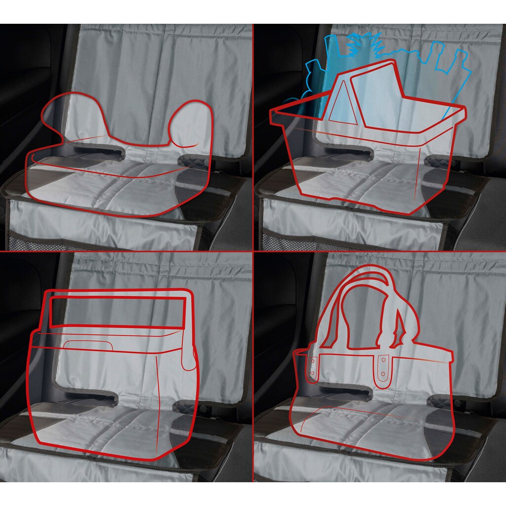 WALSER Kindersitzunterlage »Kindersitzunterlage Tidy Fred XL«