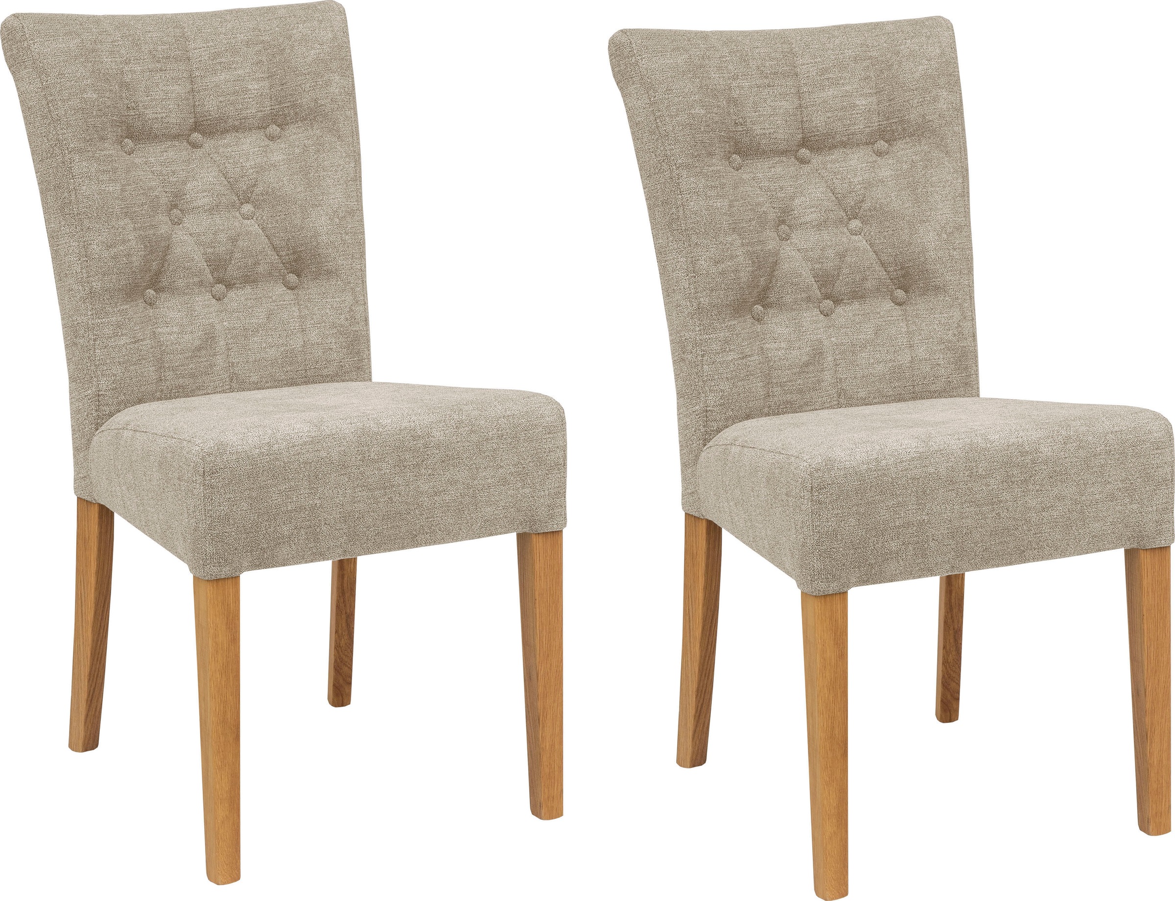 Home affaire Polsterstuhl »Queen«, (Set), 2 St., Feinstruktur, Esszimmerstu günstig online kaufen