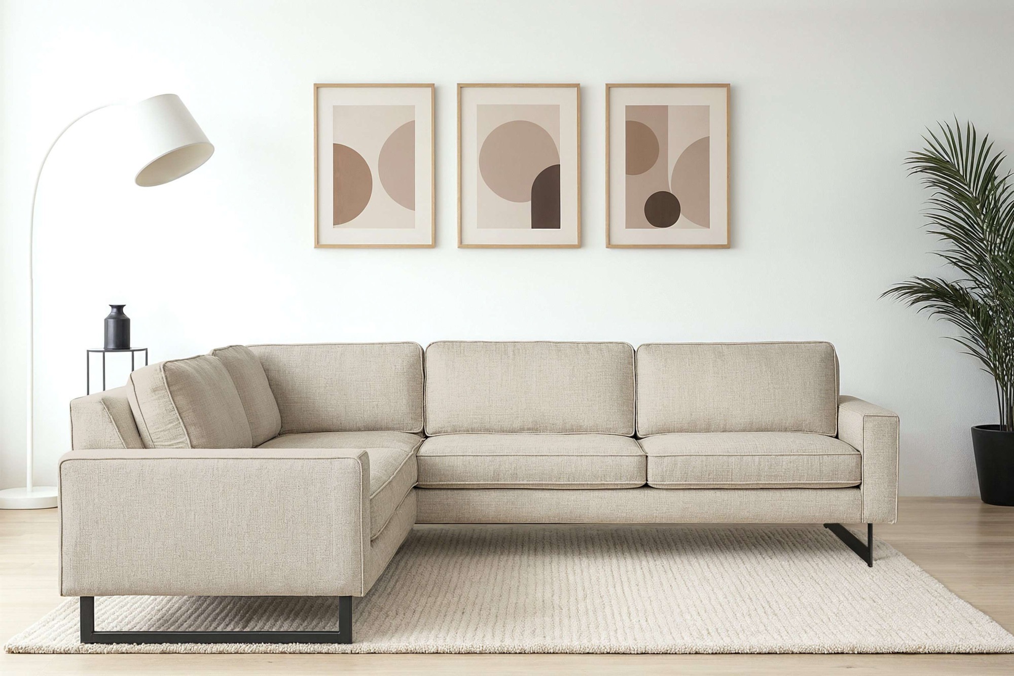PLACES OF STYLE Ecksofa »Pinto, XXL, 250/290 cm, langer Schenkel, Ottomane« günstig online kaufen