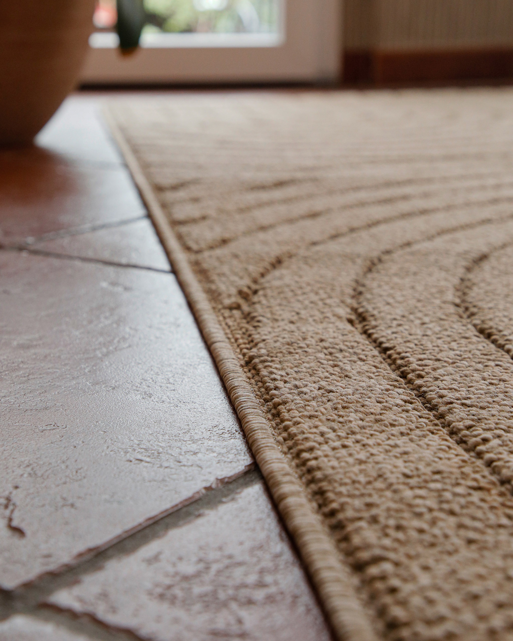 Wecon home Teppich »Monoq« rechteckig 12 mm Höhe Flachgewebe, wetterfest, Retro Design, robust, In- & Outdoor Teppich