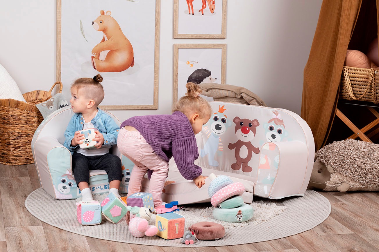 Knorrtoys® Sofa »Babies and the bear«, für Kinder; Made in Europe