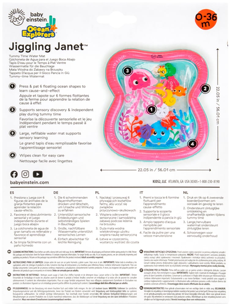 Baby Einstein »Ocean Explorers Jiggling Janet« mit Wasser befüllbar