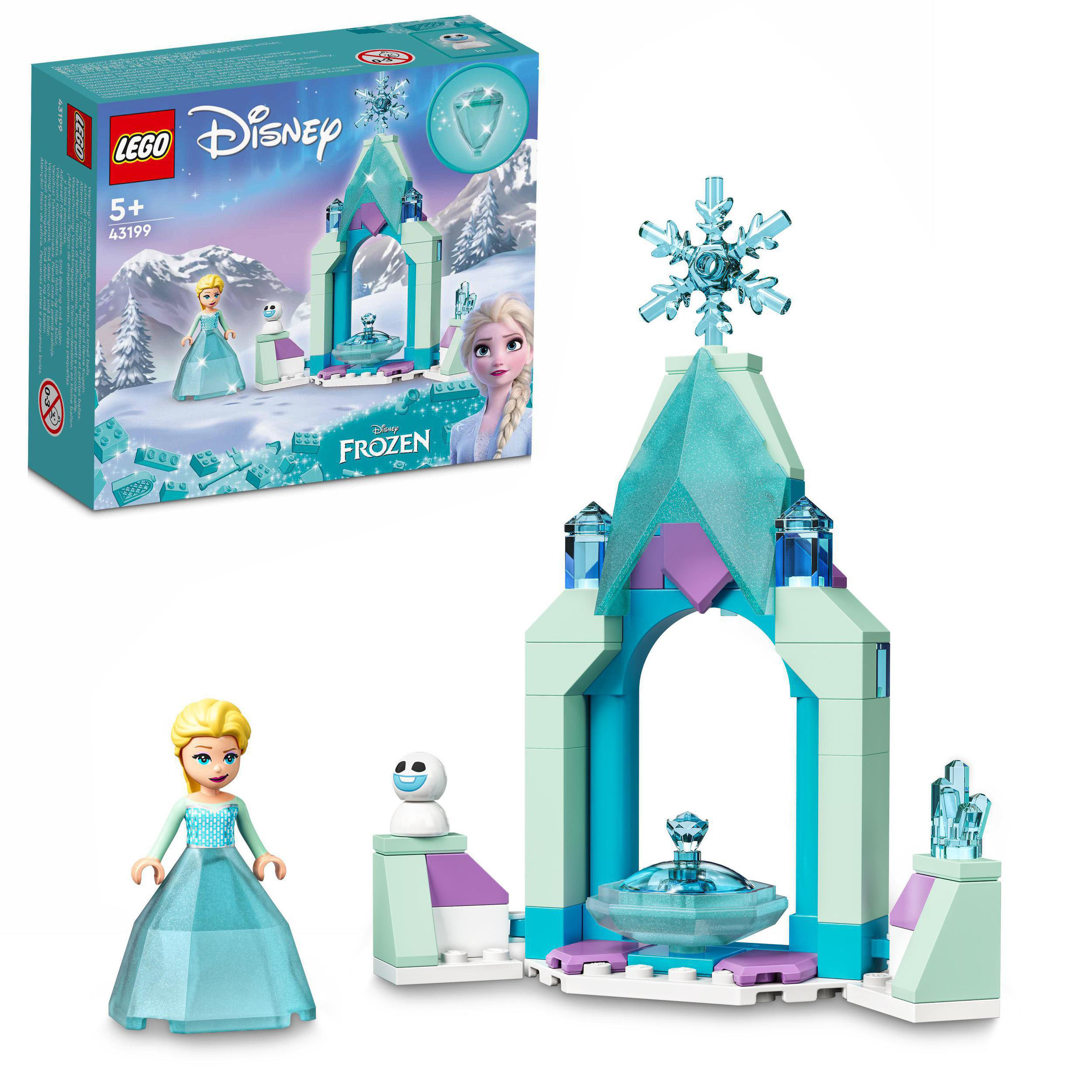 Konstruktionsspielsteine »Elsas Schlosshof (43199), LEGO® Disney«, (53 St.)