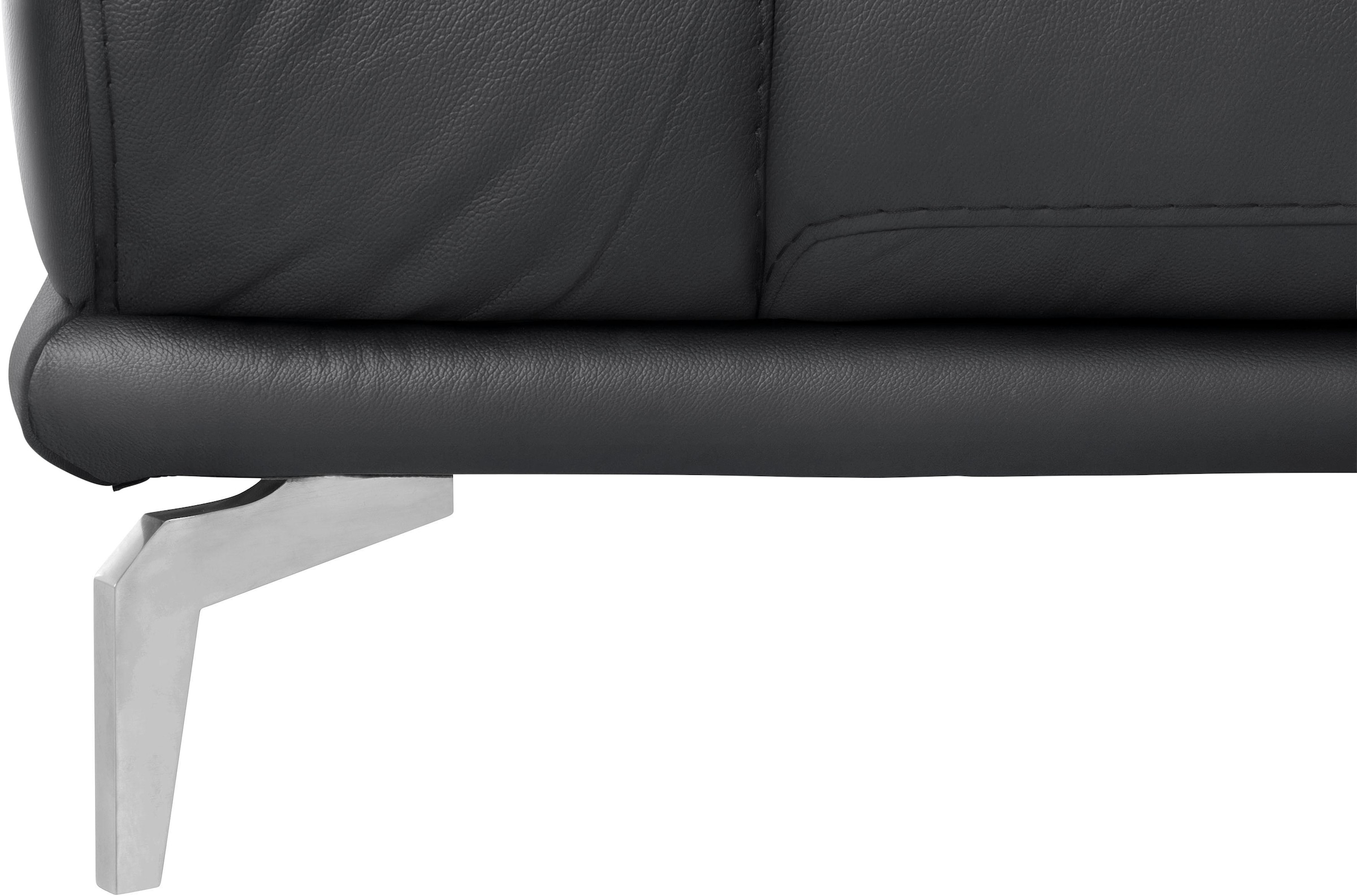 W.SCHILLIG 2-Sitzer »montanaa«, mit Metallfüßen in Chrom glänzend, Breite 192 cm