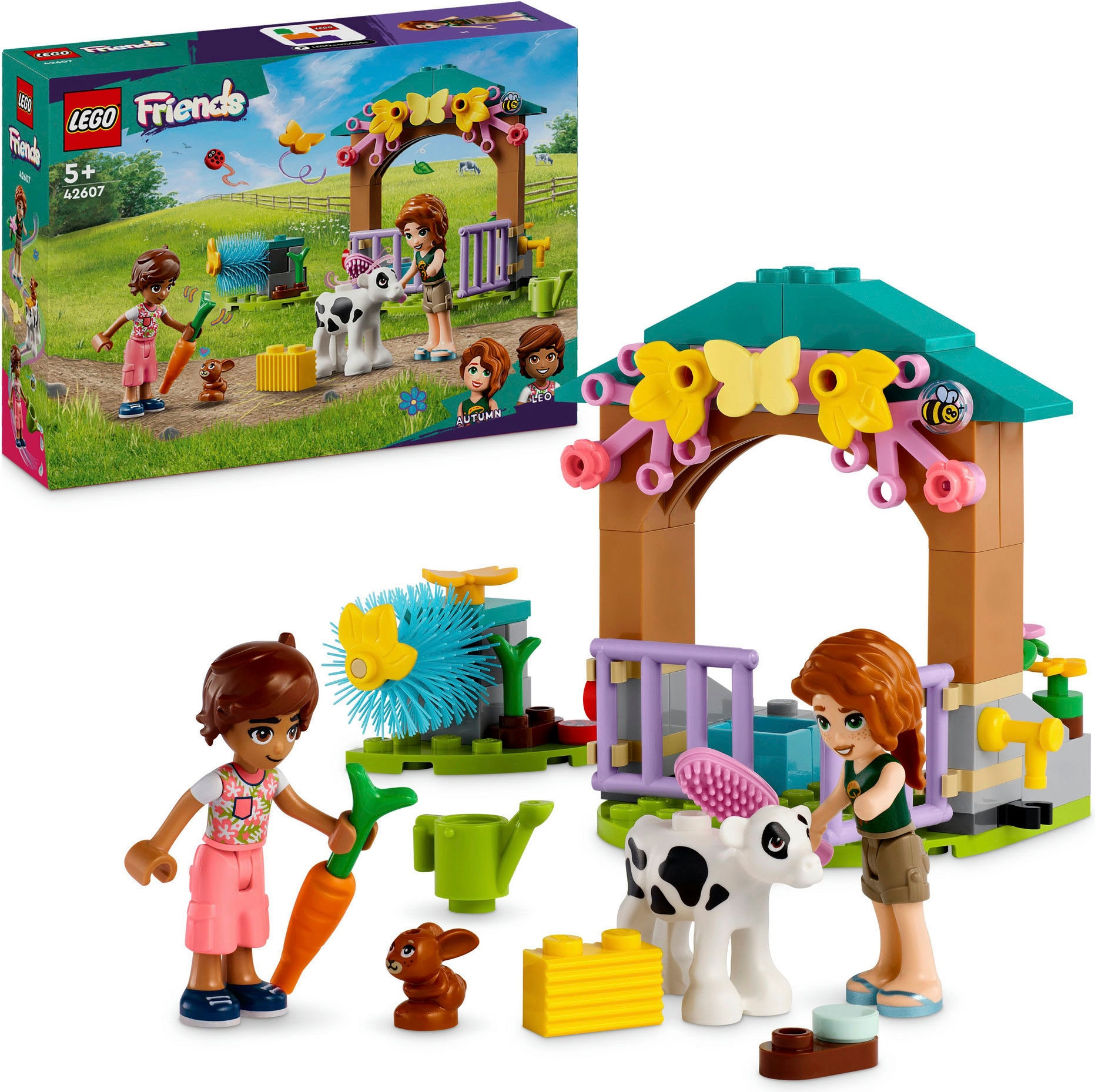 LEGO® Konstruktionsspielsteine »Autumns Kälbchenstall (42607), LEGO Friends«, (79 St.), Made in Europe