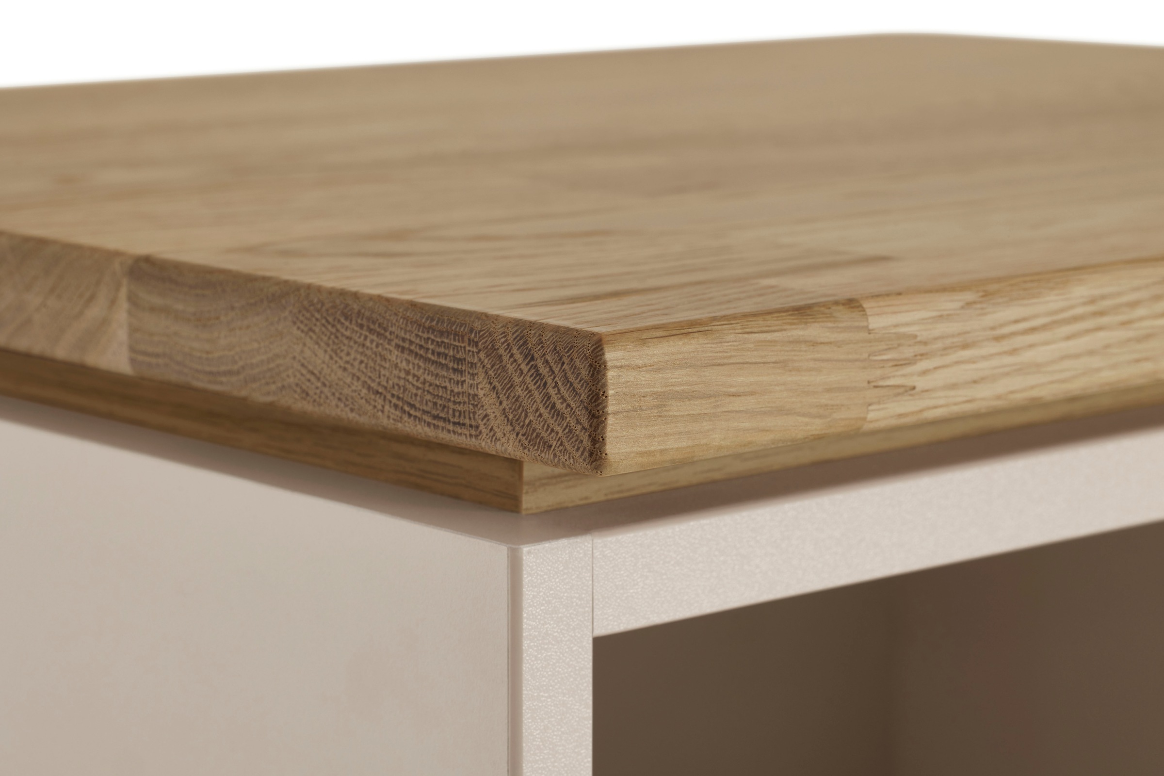 PAIDI Standregal »STIENE in Beige oder Grau, 3 offene Fächer, 1 Schublade mit Soft-Close« B/H/T ca. 48/161/40cm,  modernes und langlebiges Regal mit Massivholz, Highboard