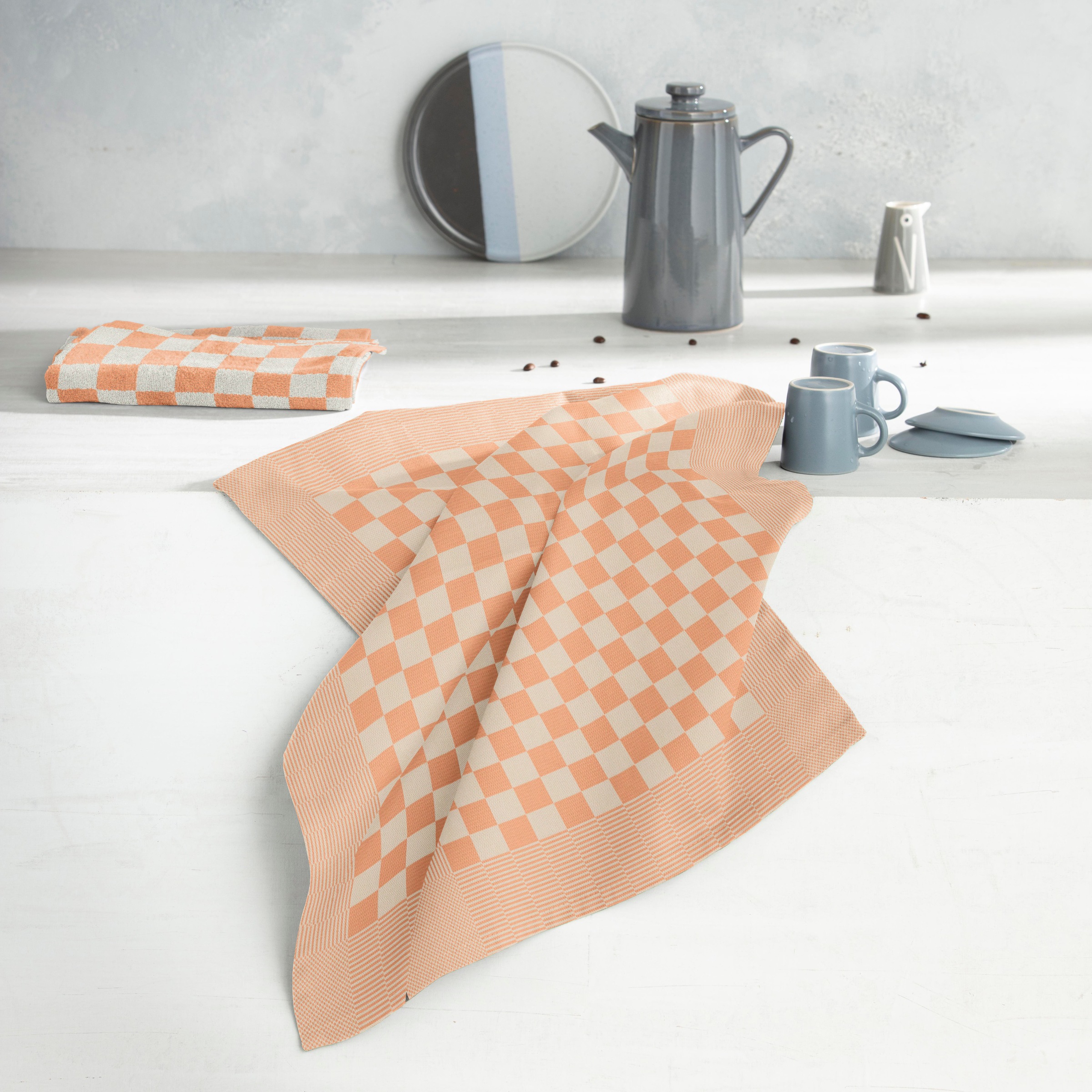 DDDDD Geschirrtuch »Barbeque, 65x65 cm, aus 100% Baumwolle, Jacquard-Gewebe«, (Set, 6 tlg.), optimale Feuchtigkeitsaufnahme und langlebige Qualität