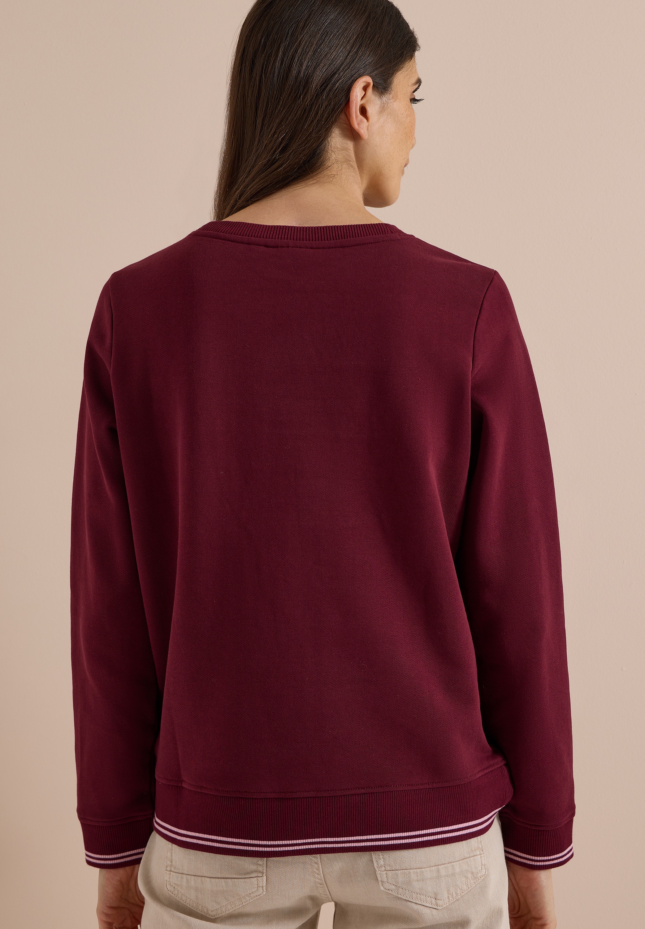 Cecil Sweater , mit Rundhals und Stickerei
