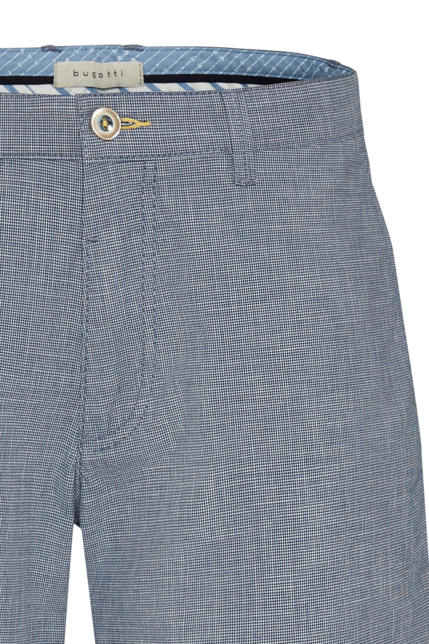 4. Bild von bugatti Shorts, in einem Leinen-Look