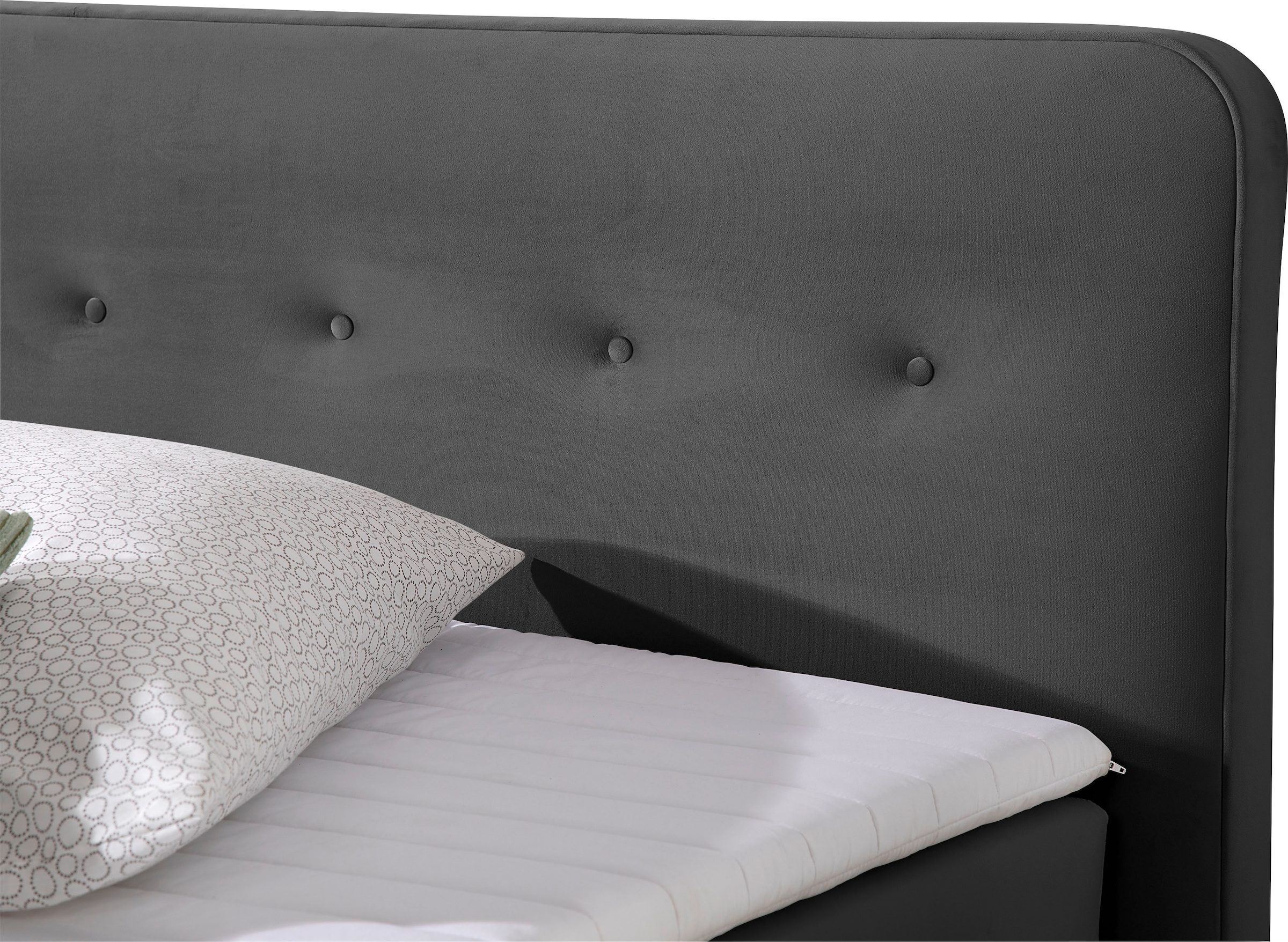 8. Bild von Home affaire Boxspringbett »Fargo«, in Überlänge 220 cm, mit Topper, 3 Ausführungen, 4, Breiten