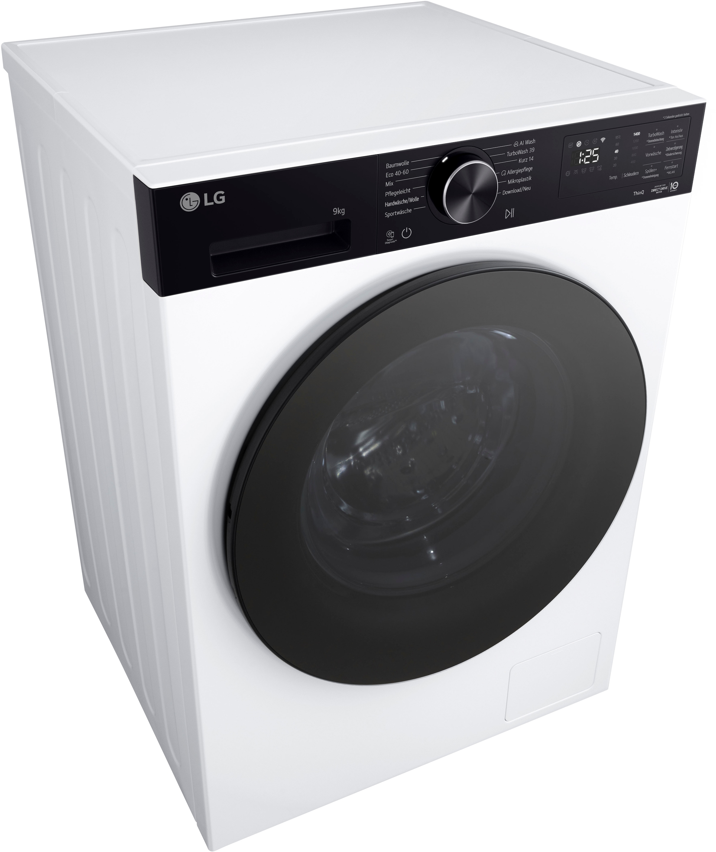 LG Waschmaschine Serie X7 »F4WX709YP« 9 kg 1400 U/min AI Wash, ThinQ App inkl. Programm-Download, 14-Minuten-Kurzprogramm