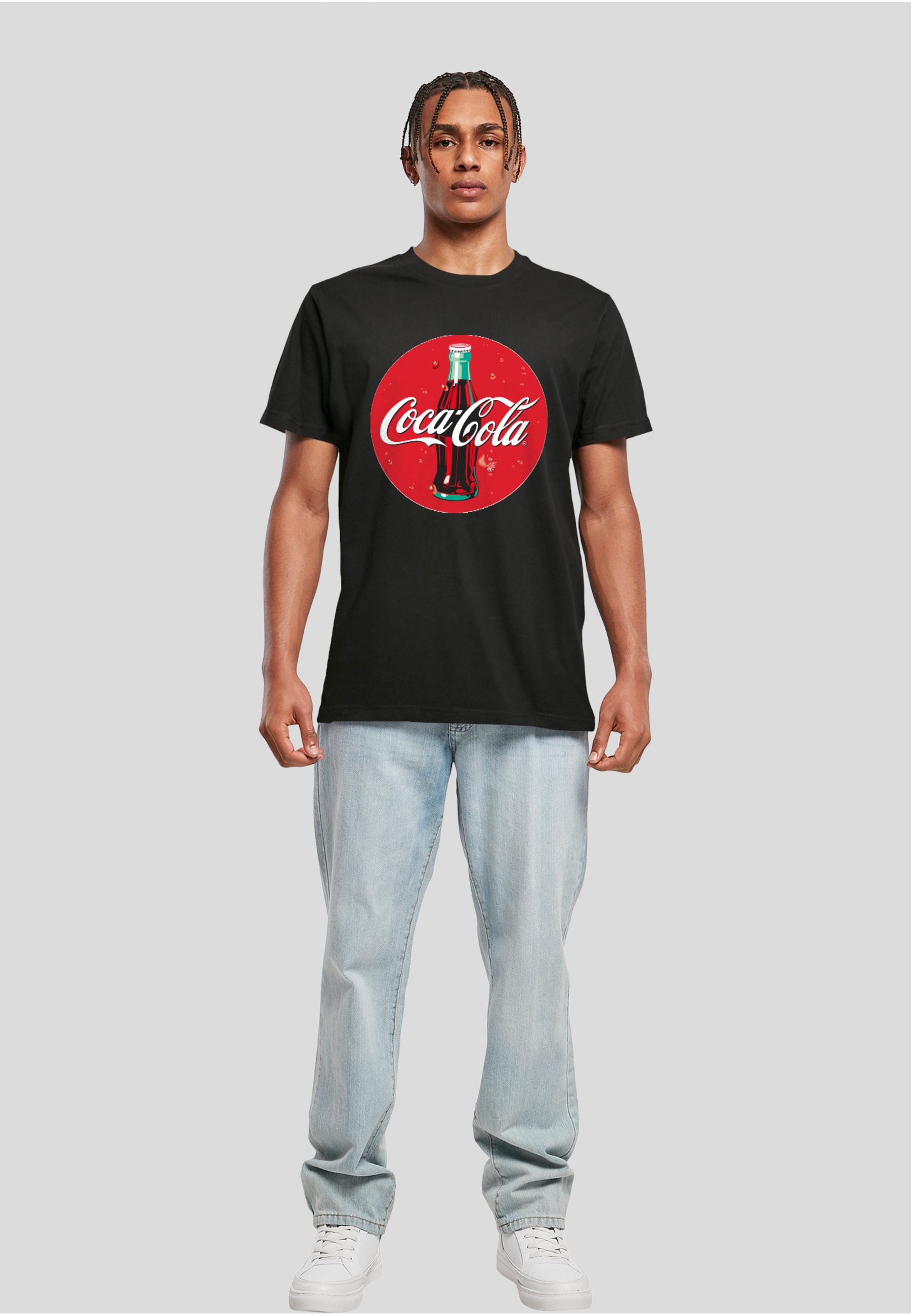 Merchcode T-Shirt »Merchcode Herren Coca Cola Bottle Logo Tee« 1 Stk.