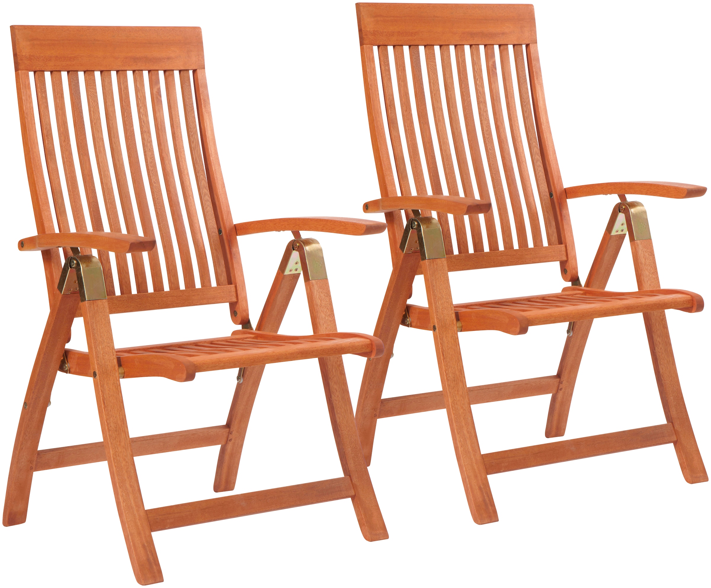 MERXX Gartenstuhl »Bordeaux, Eukalyptusholz« (Set) 2 Stk. klappbar, verstel günstig online kaufen