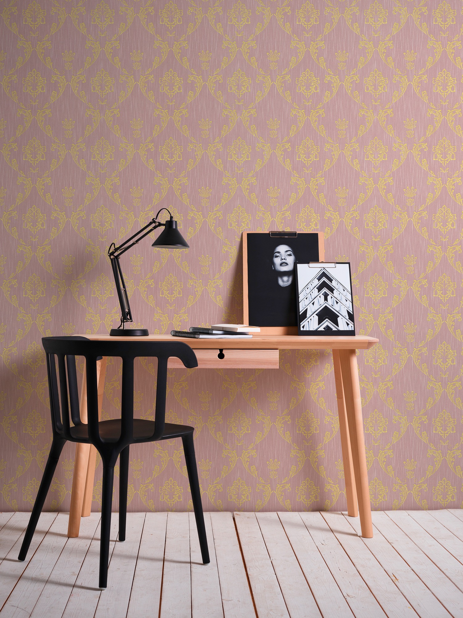Architects Paper Textiltapete »Metallic Silk«, Barock-matt-glänzend, Ornament Tapete Barock Tapeten Wohnzimmer Schlafzimmer Küche Flur Büro