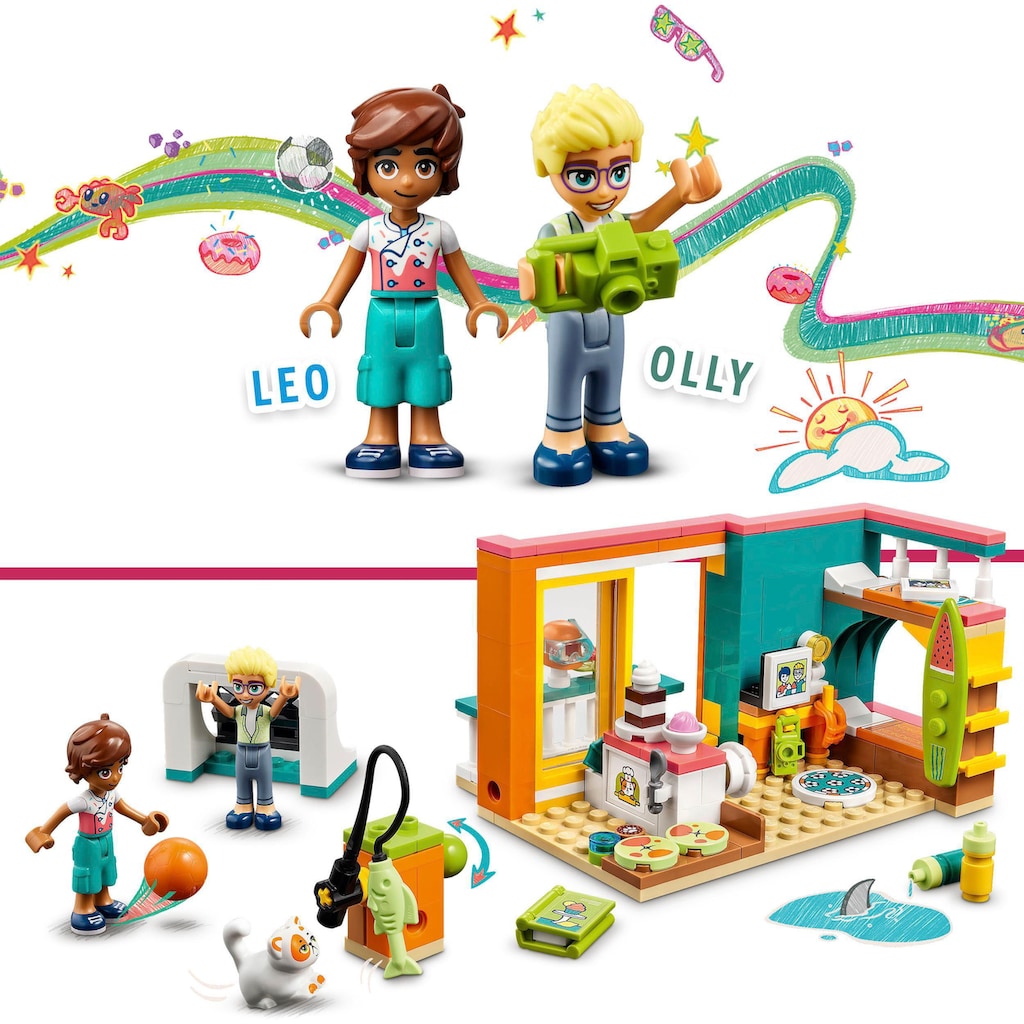 LEGO® Konstruktionsspielsteine »Leos Zimmer (41754), LEGO® Friends«, (203 St.)