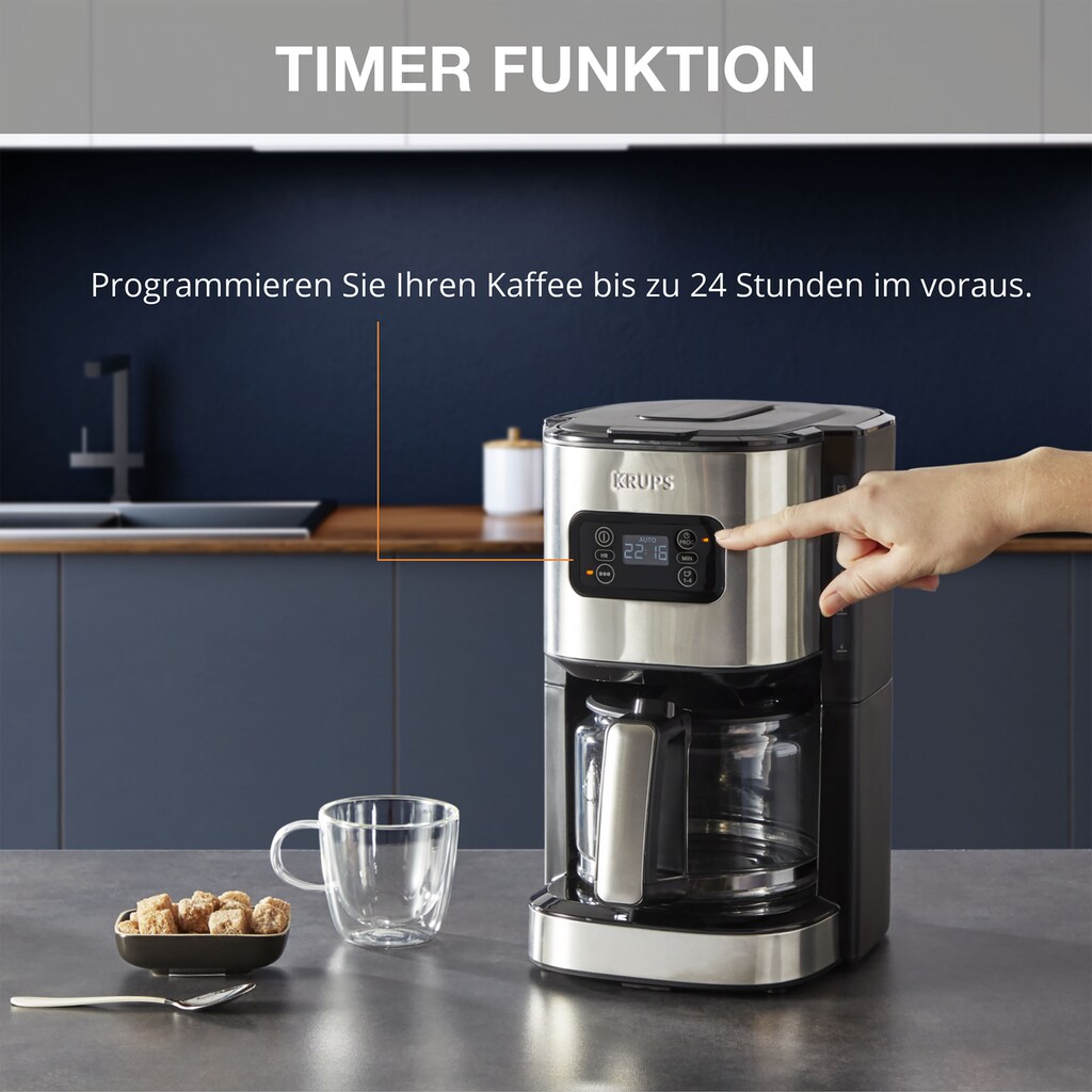 Krups Filterkaffeemaschine »KM480D Excellence«, 1,25 l Kaffeekanne, 1x4