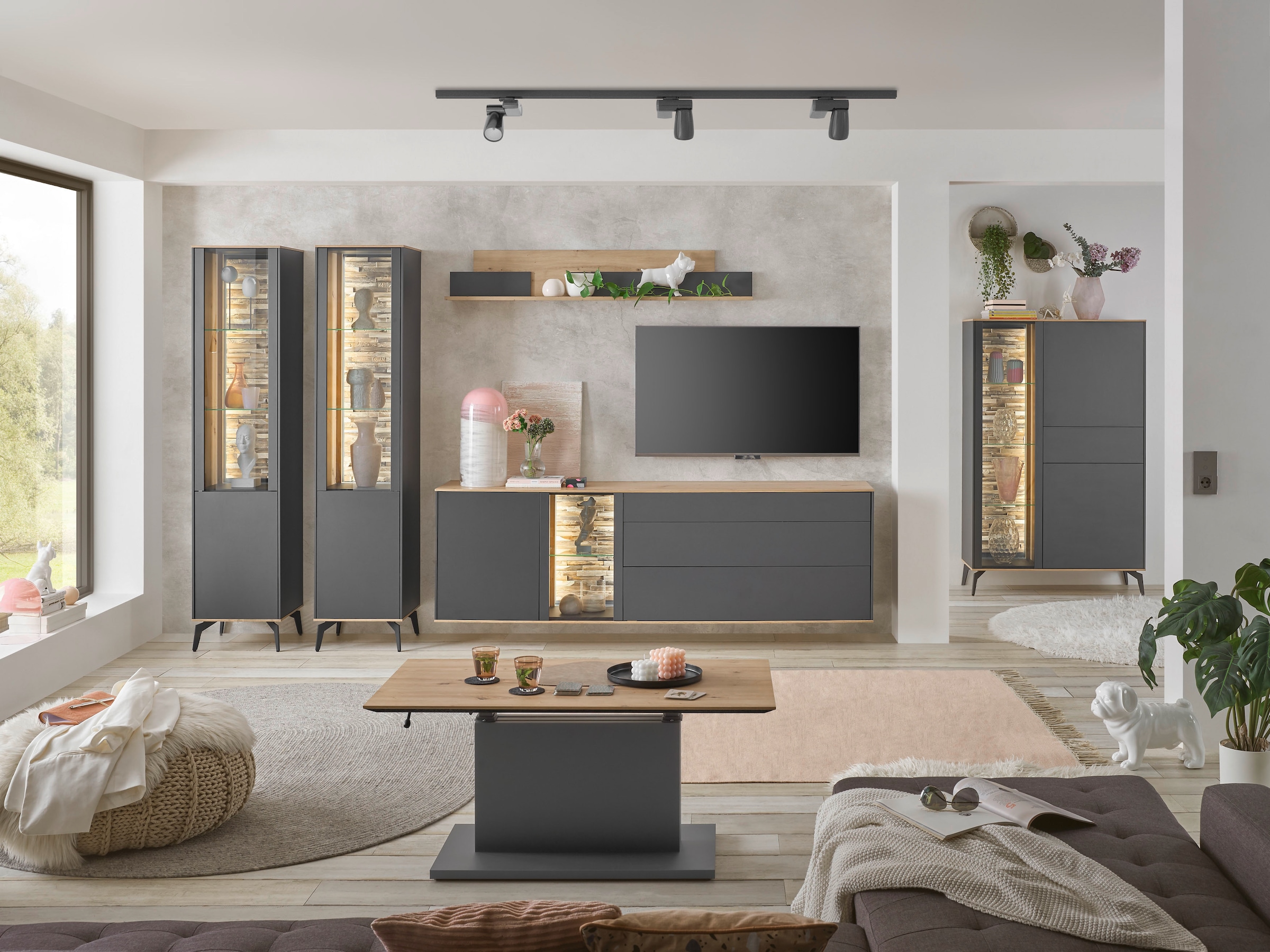 Mäusbacher Couchtisch »Faro« Faro Couchtisch, höhenverstellbar von 48-67 cm günstig online kaufen