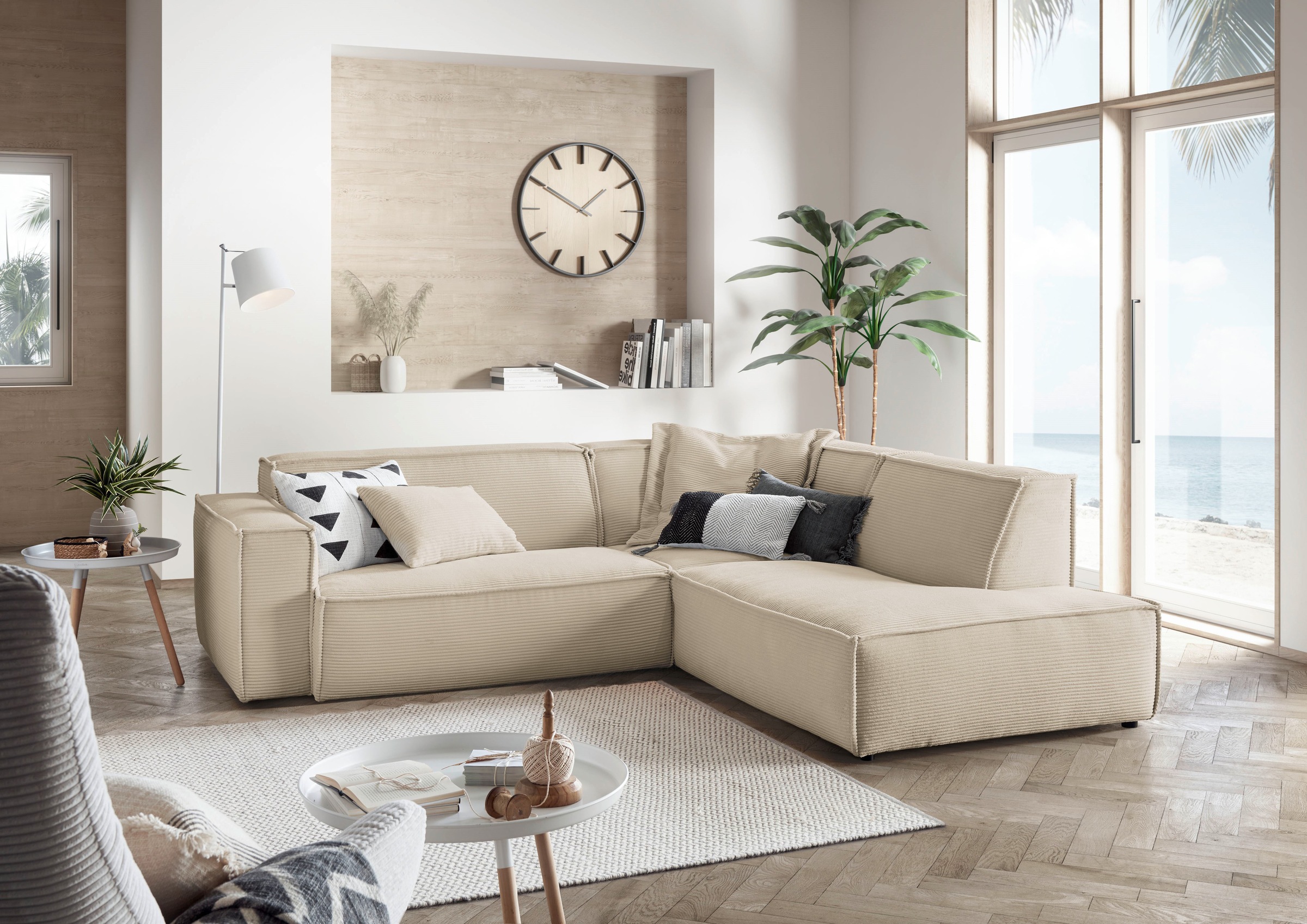 3C Candy Ecksofa »Matteo in elegant, kubischer Formensprache, bequem, L-For günstig online kaufen