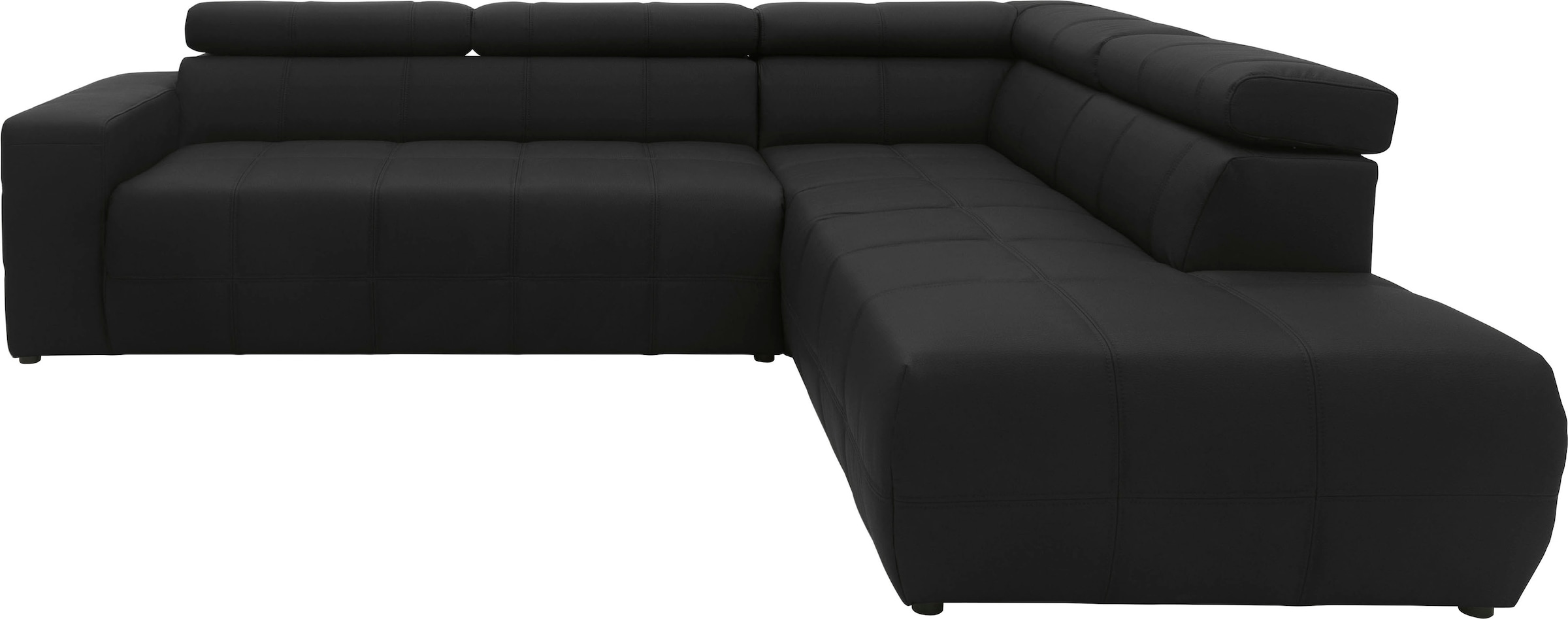 DOMO collection Ecksofa "Brandon L-Form, auch in Leder", inklusive Kopfteil günstig online kaufen