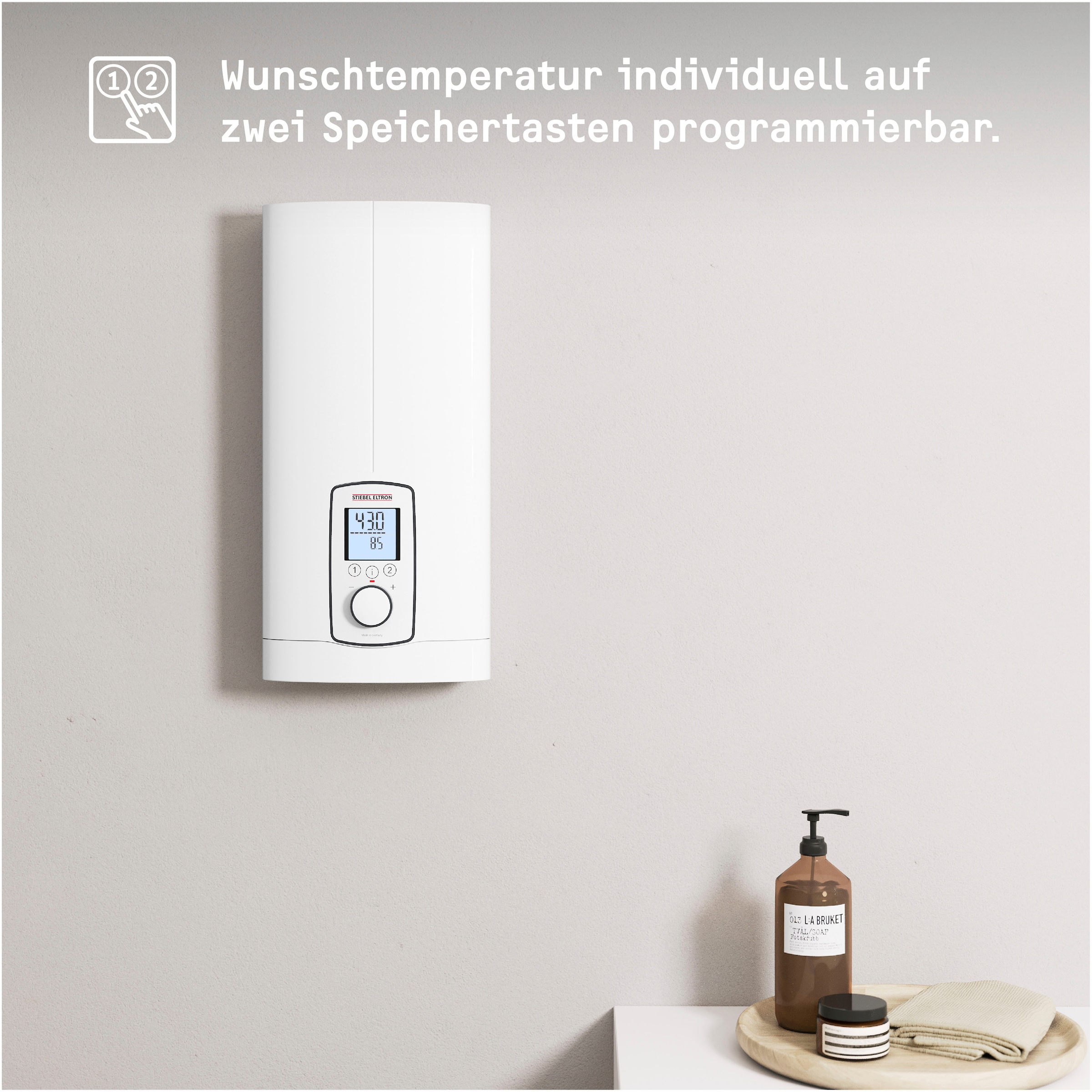 STIEBEL ELTRON Komfort-Durchlauferhitzer »DHE 18/21/24 kW, immer gradgenaue günstig online kaufen