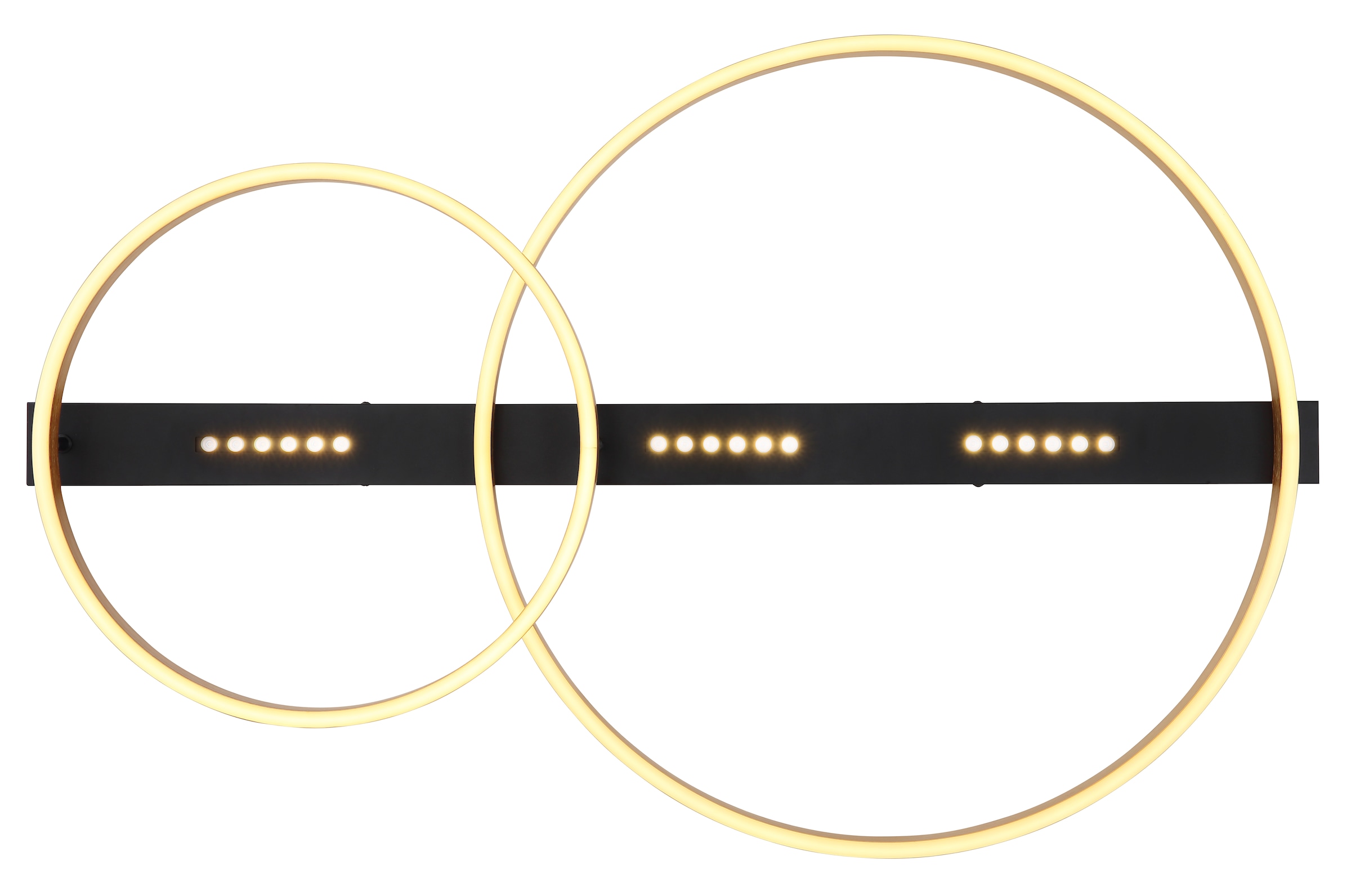 GLOBO LIGHTING LED Deckenleuchte »LUFFY« LED-Modul 1 Stk. Warmweiß Deckenlampe/LxBxH: 930x585x102mm/Wohnzimmer/Schlafzimmer/modern