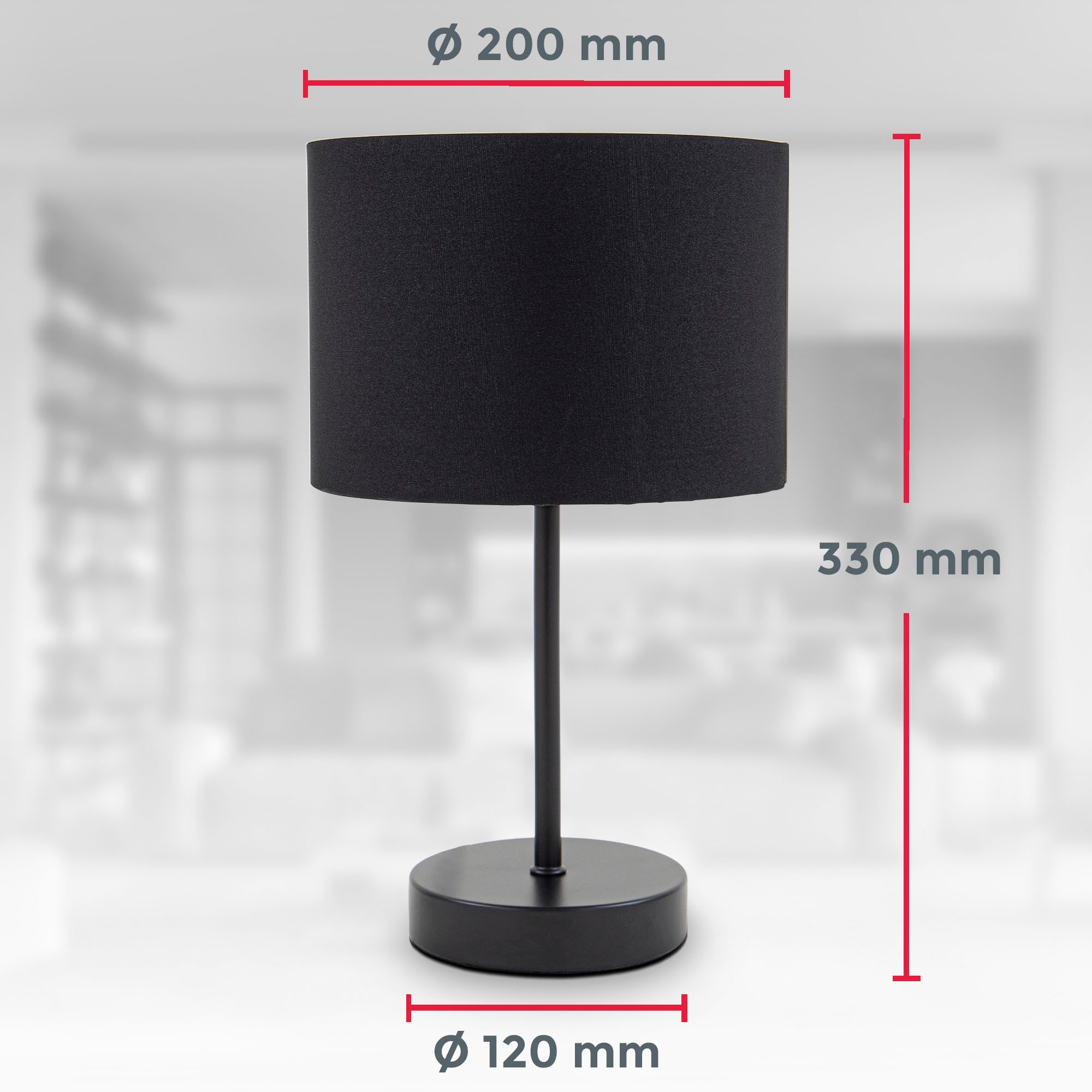 B.K.Licht Stehlampe und Tischleuchte im Set