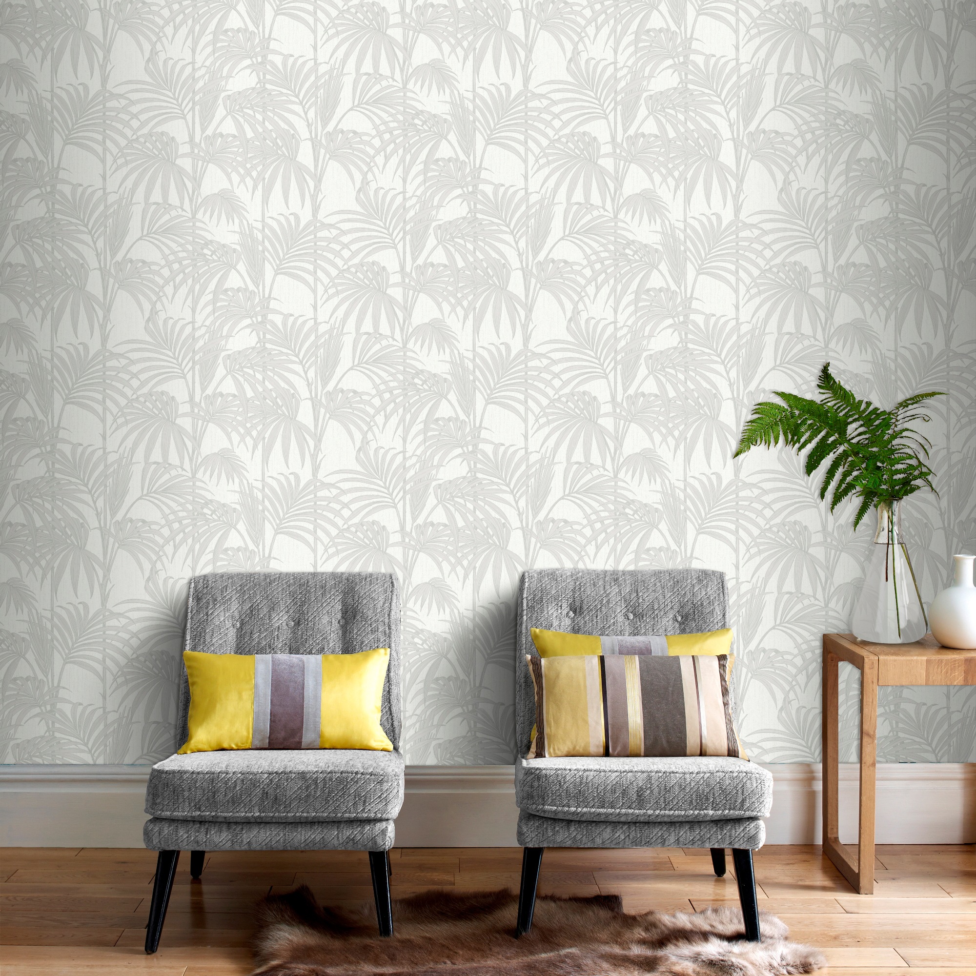 Boutique Vliestapete »Honolulu White Ice«, Honolulu Weiß 10 m x 0.52 m