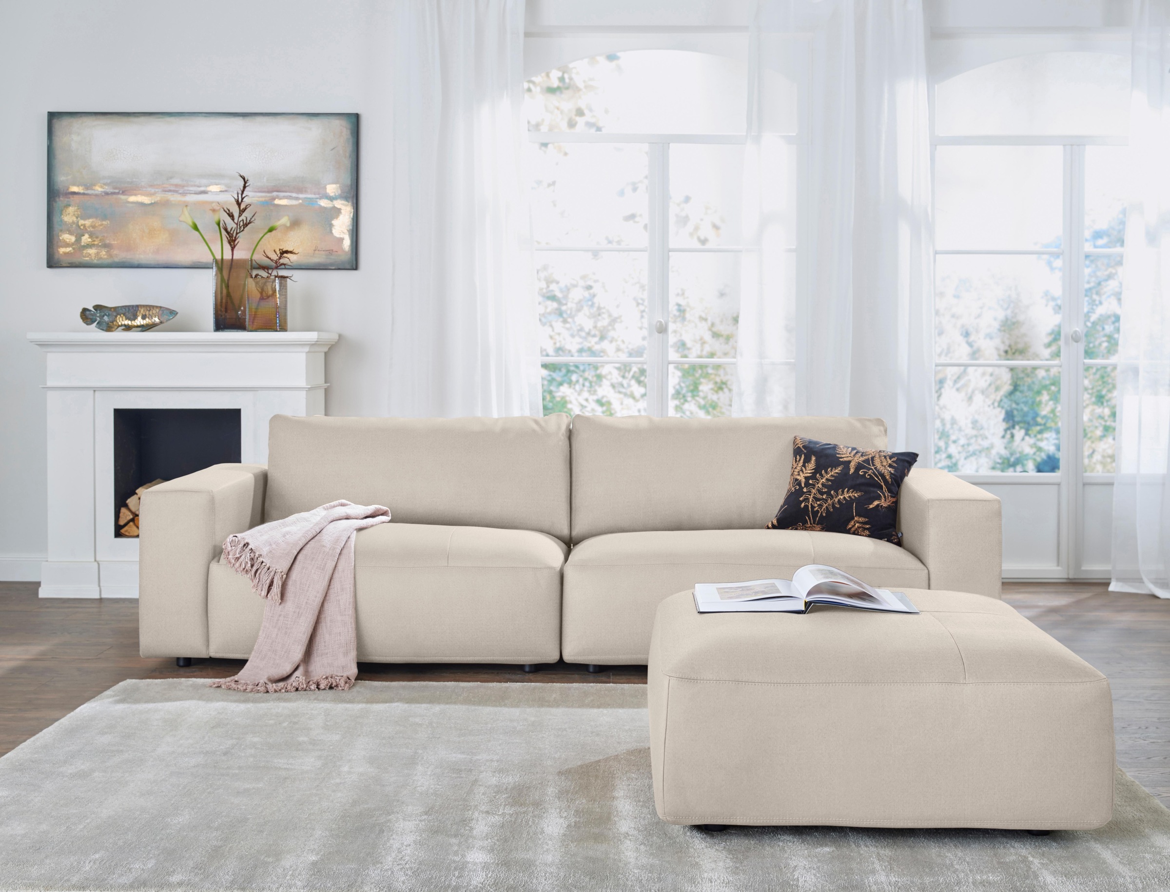 Musterring Big-Sofa »LUCIA«, in vielen Qualitäten und 4 unterschiedlichen Nähten, 3-Sitzer