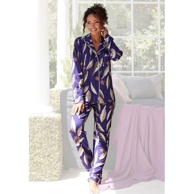 LASCANA Pyjama, (2 tlg.), im klassischen Schnitt kaufen