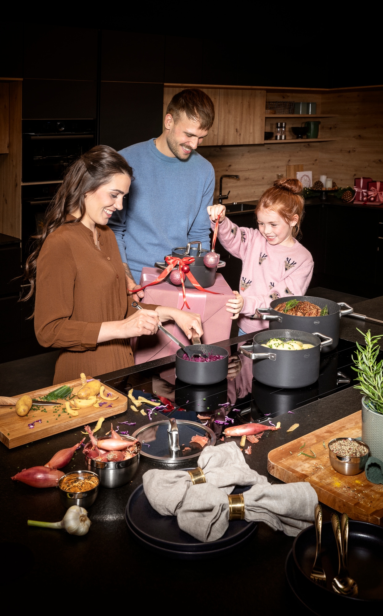 RÖSLE Kasserolle »Stielkasserolle EBONIC Ø 16 cm ProNero« 1 tlg. Aluminium | Edelstahl